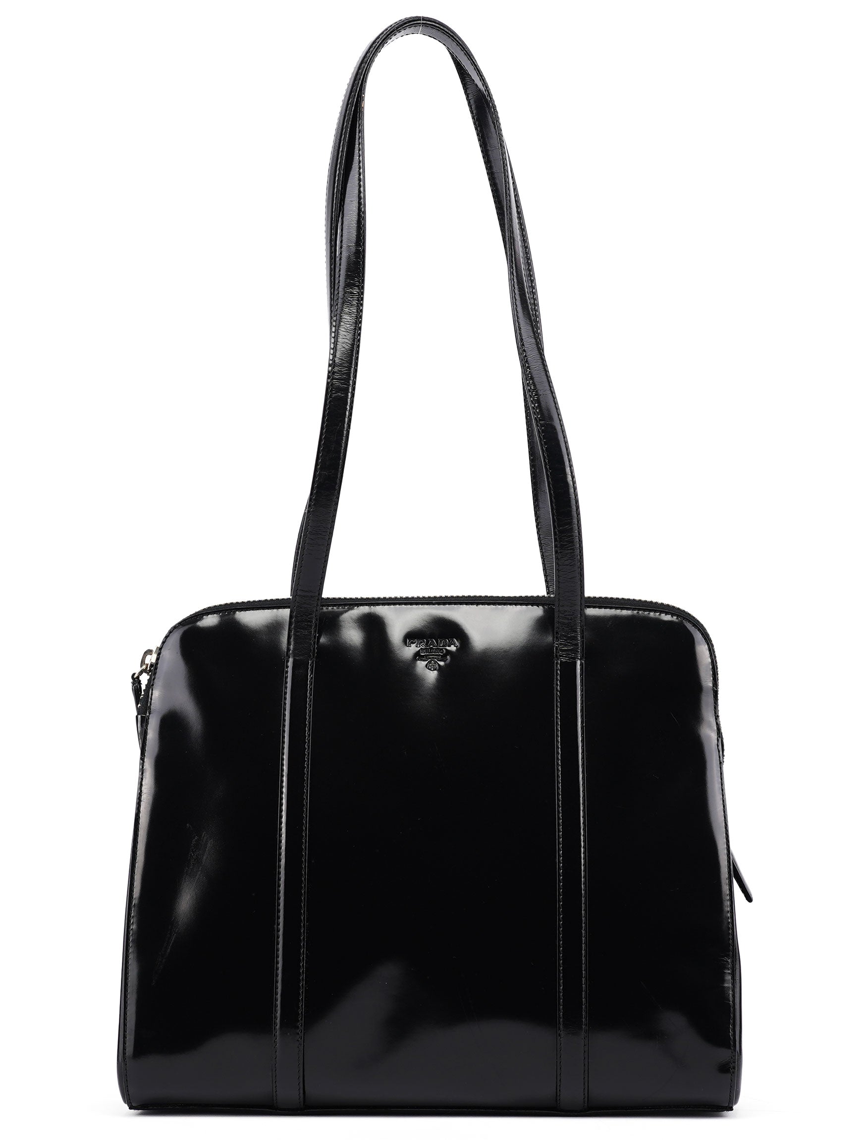 1995 Black Spazzolato Tote Bag
