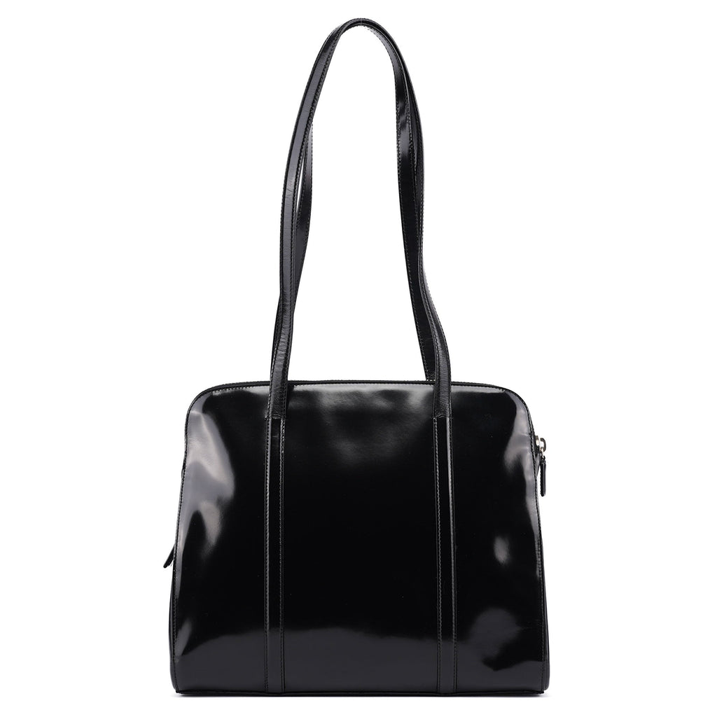 1995 Black Spazzolato Tote Bag