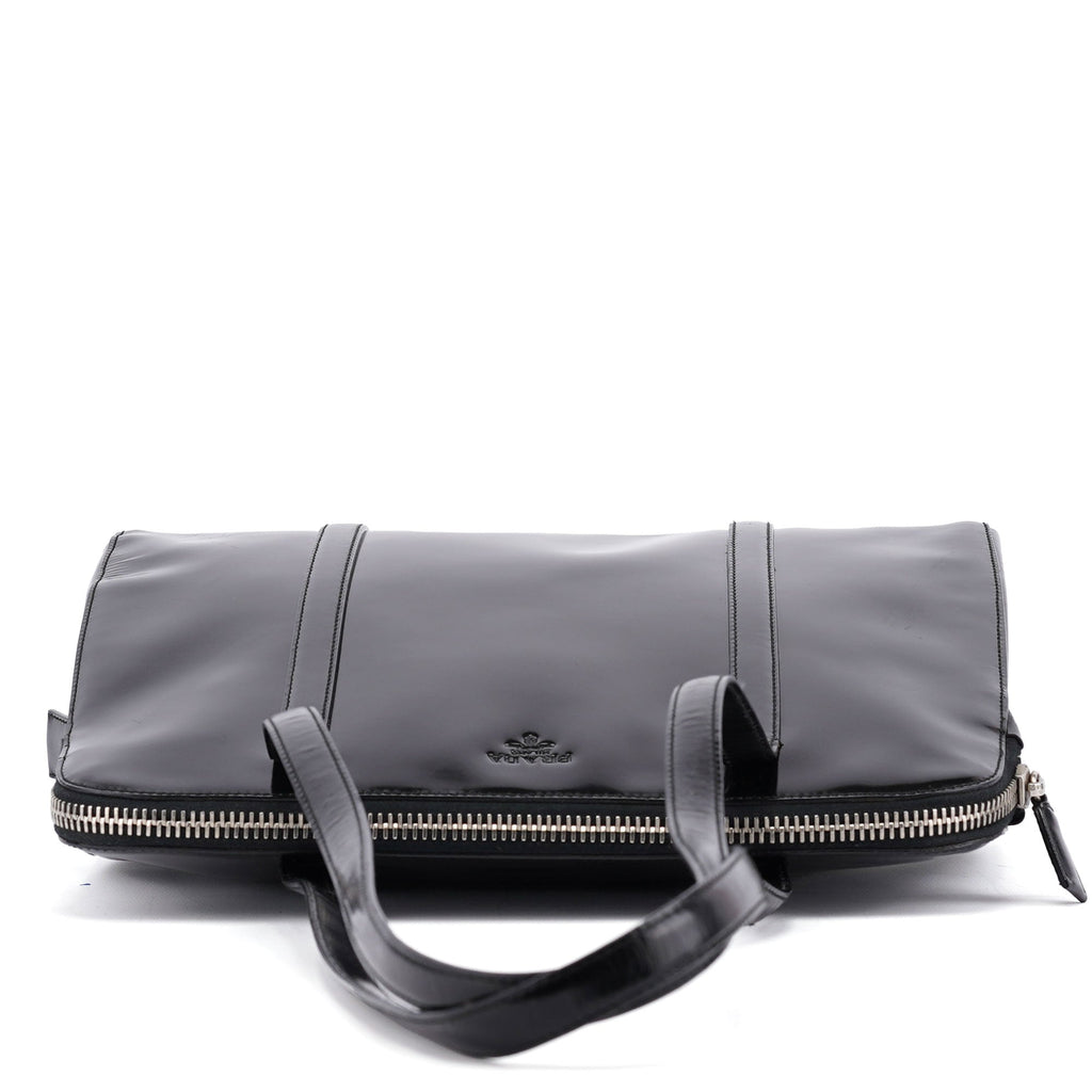 1995 Black Spazzolato Tote Bag