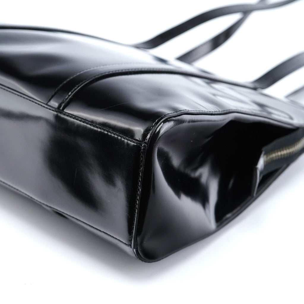 1995 Black Spazzolato Tote Bag