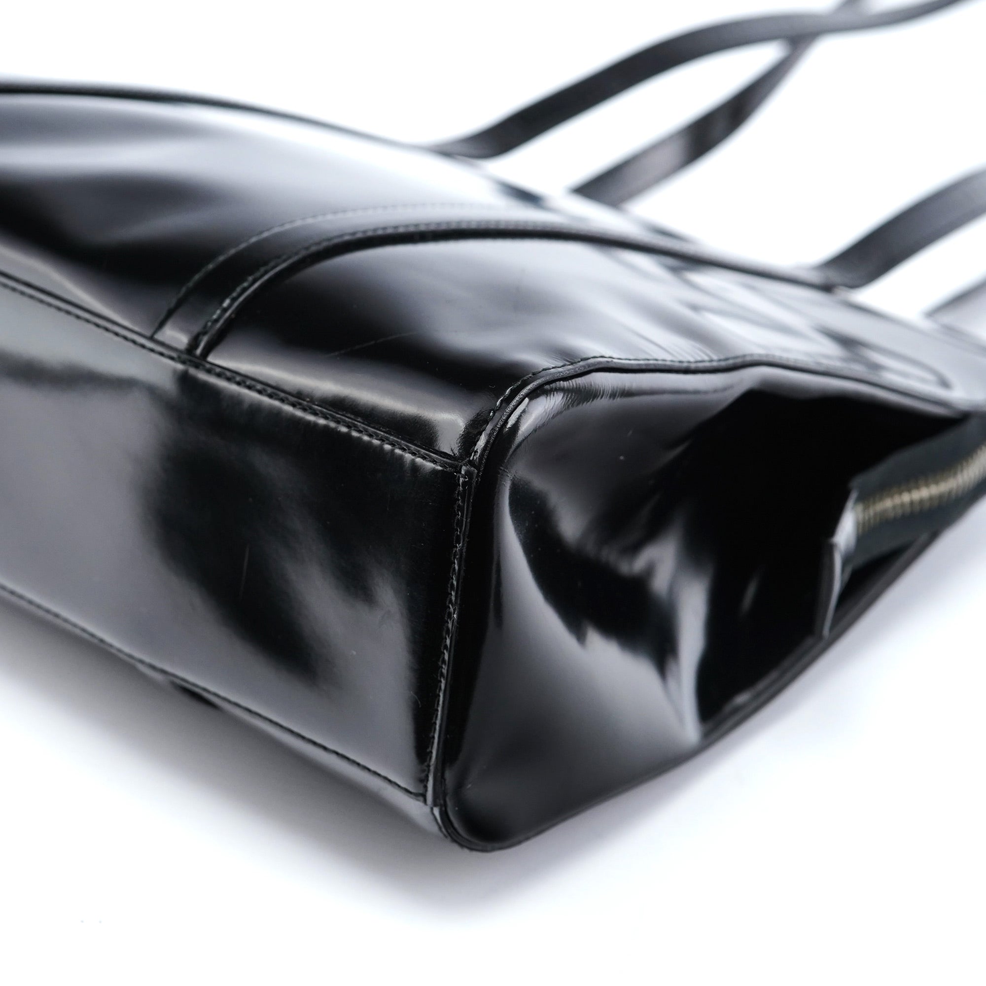 1995 Black Spazzolato Tote Bag
