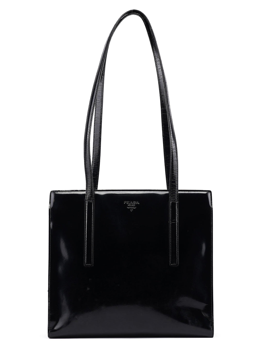 1995 Black Spazzolato Tote Bag