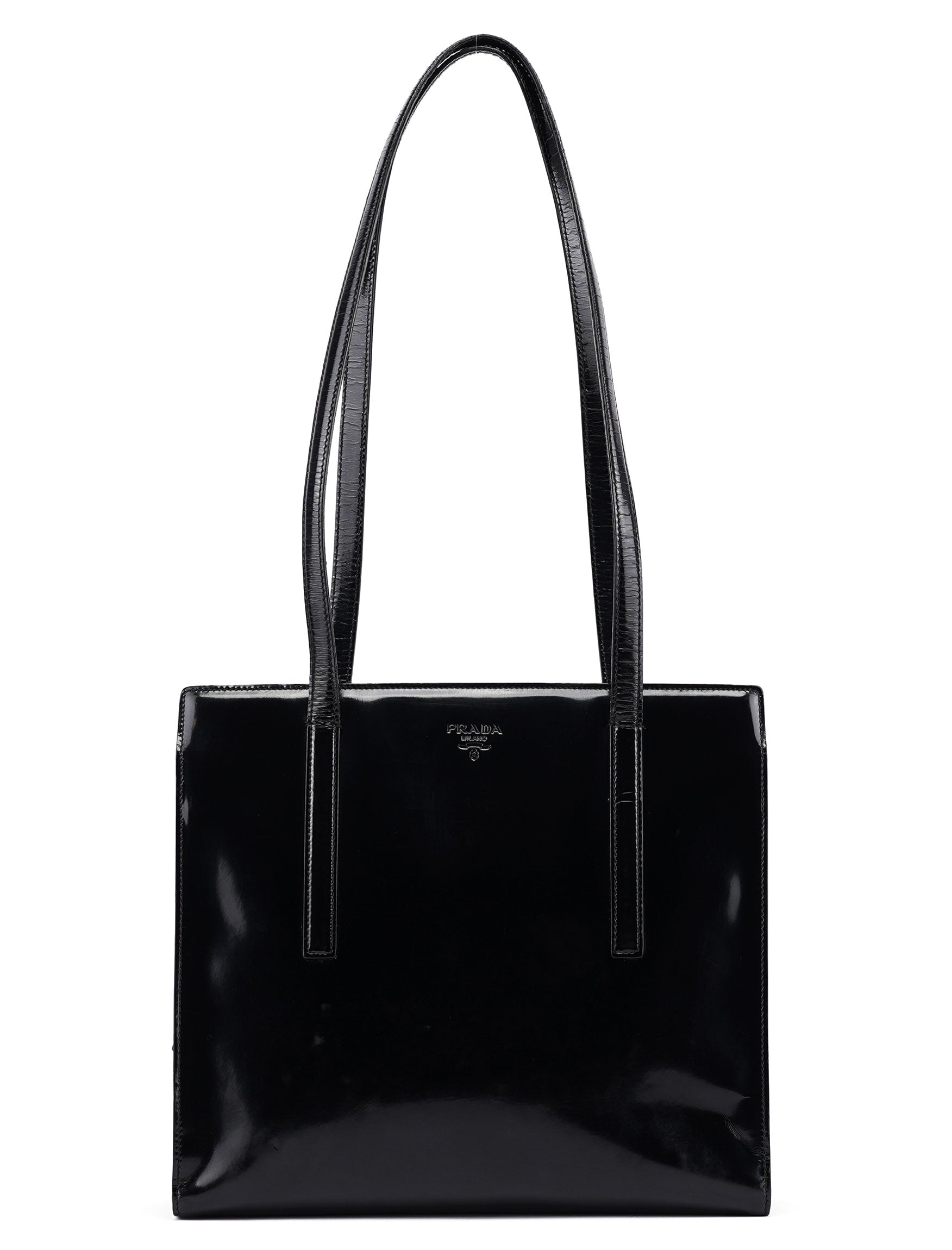 1995 Black Spazzolato Tote Bag