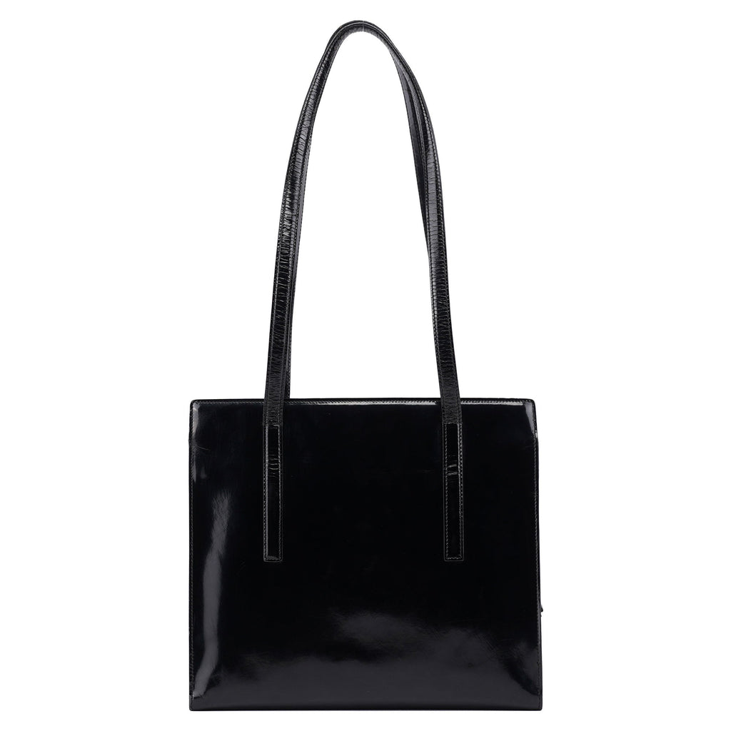 1995 Black Spazzolato Tote Bag