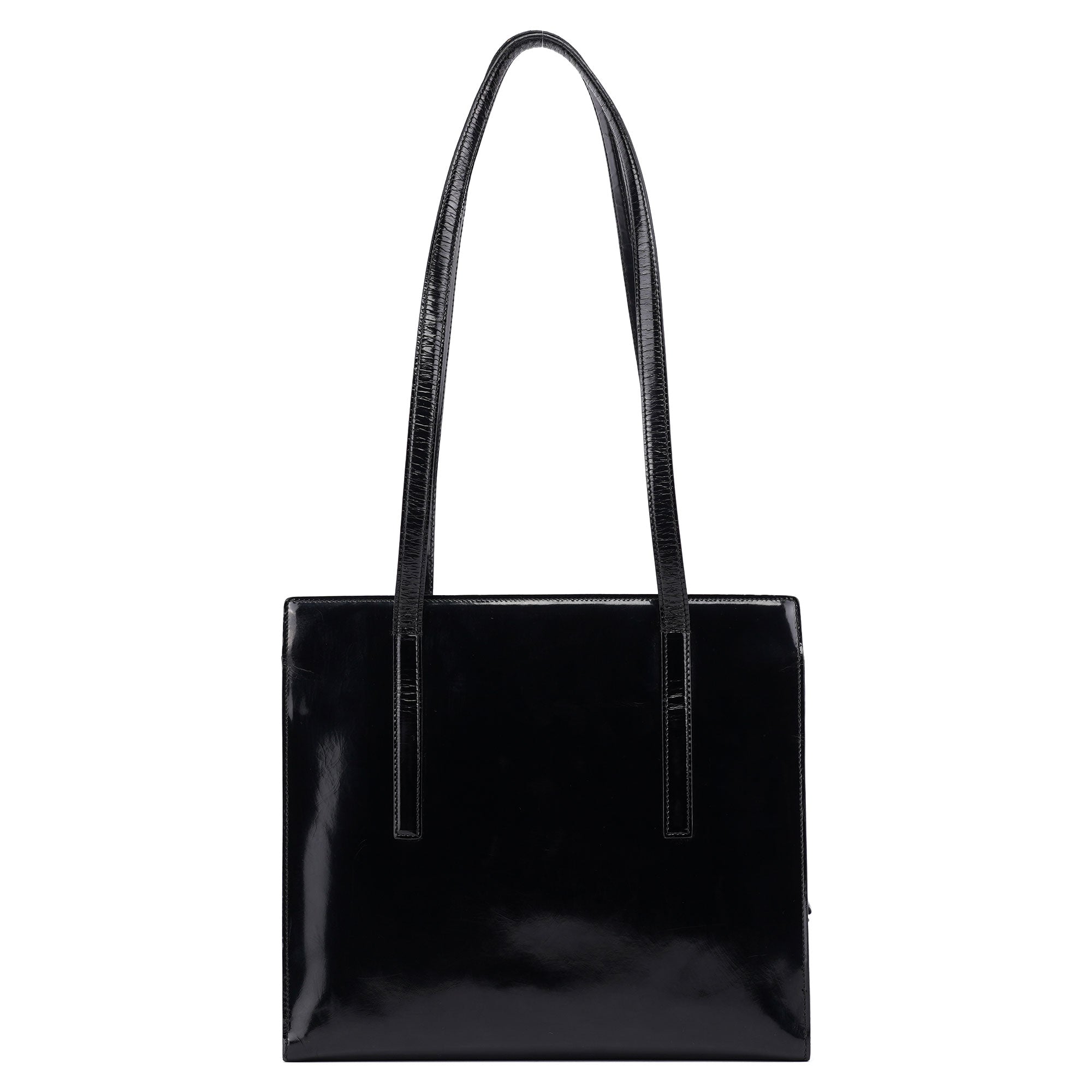 1995 Black Spazzolato Tote Bag