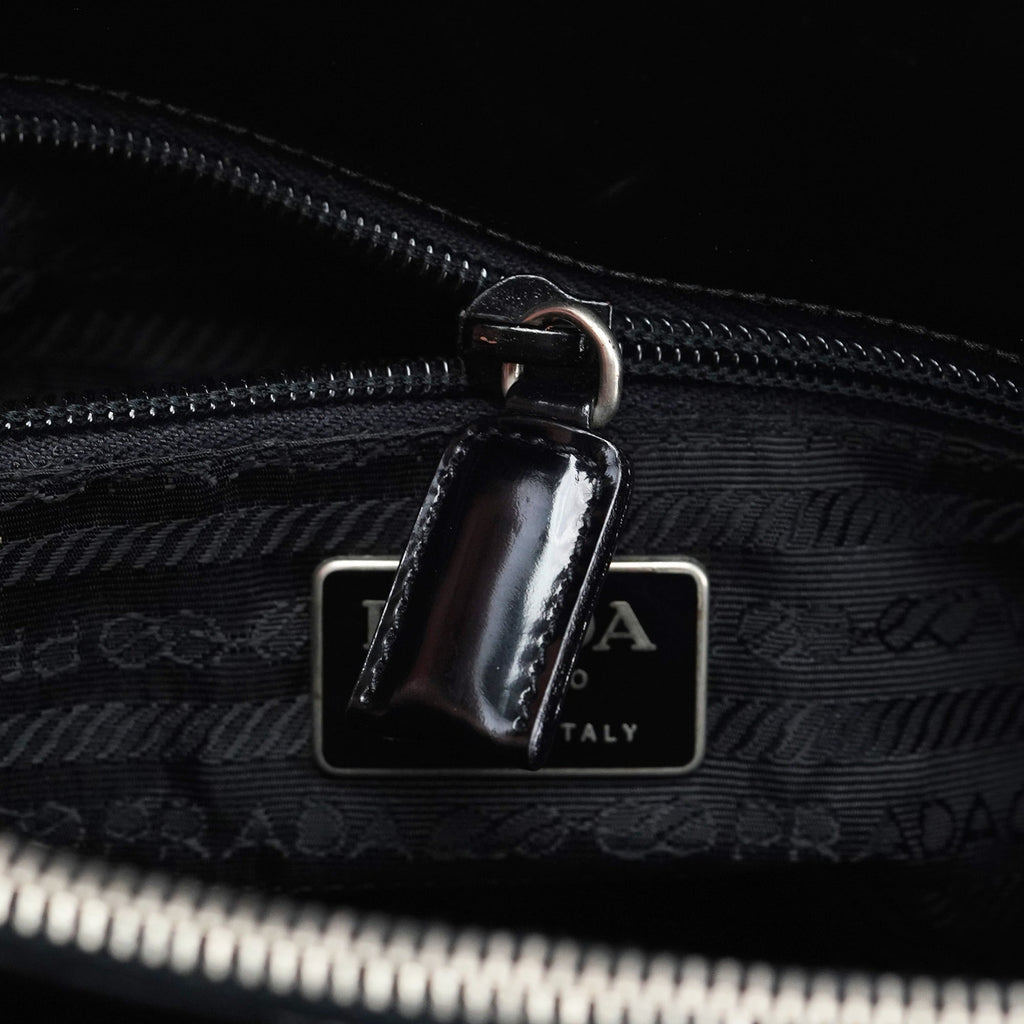 1995 Black Spazzolato Tote Bag