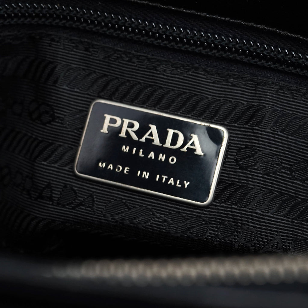 1995 Black Spazzolato Tote Bag