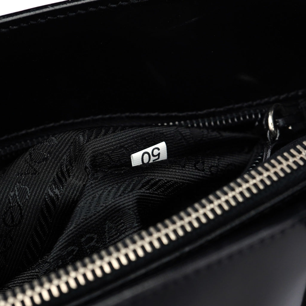 1995 Black Spazzolato Tote Bag