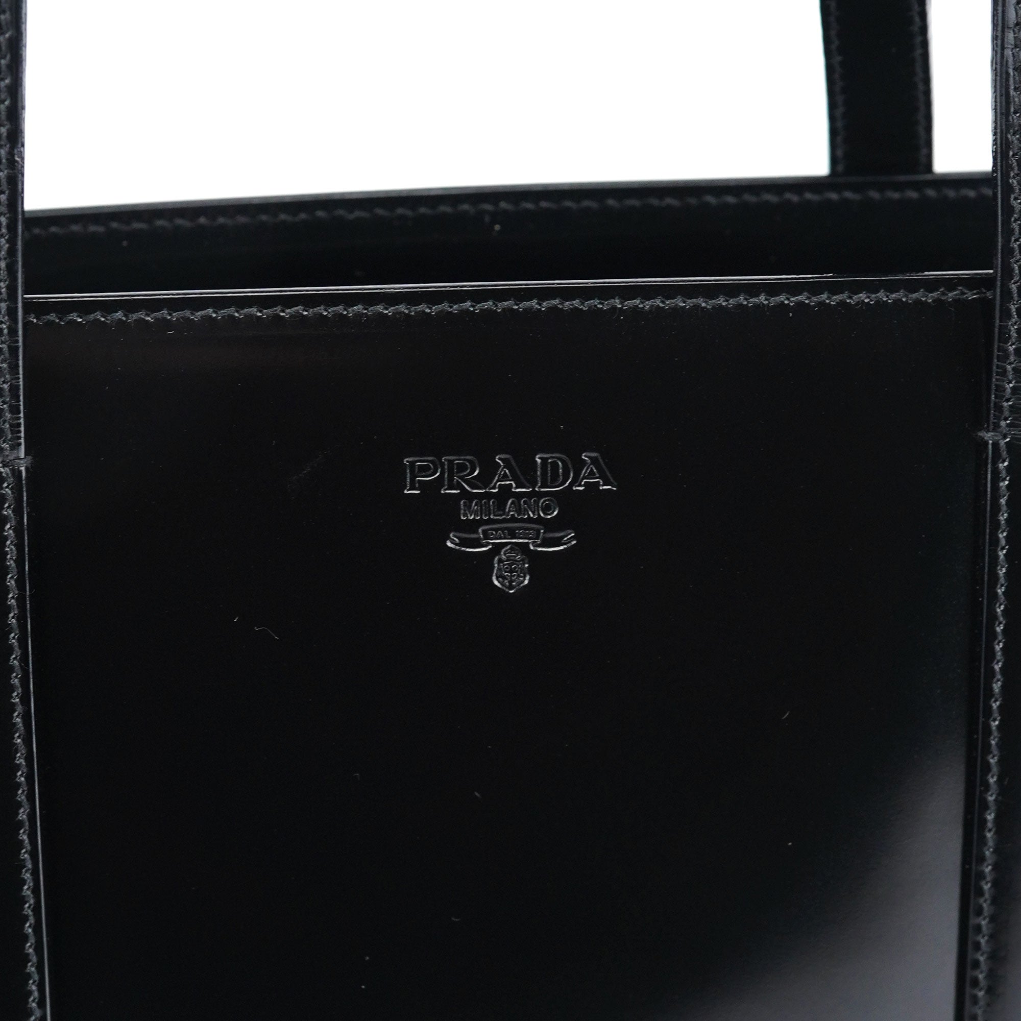 1995 Black Spazzolato Tote Bag