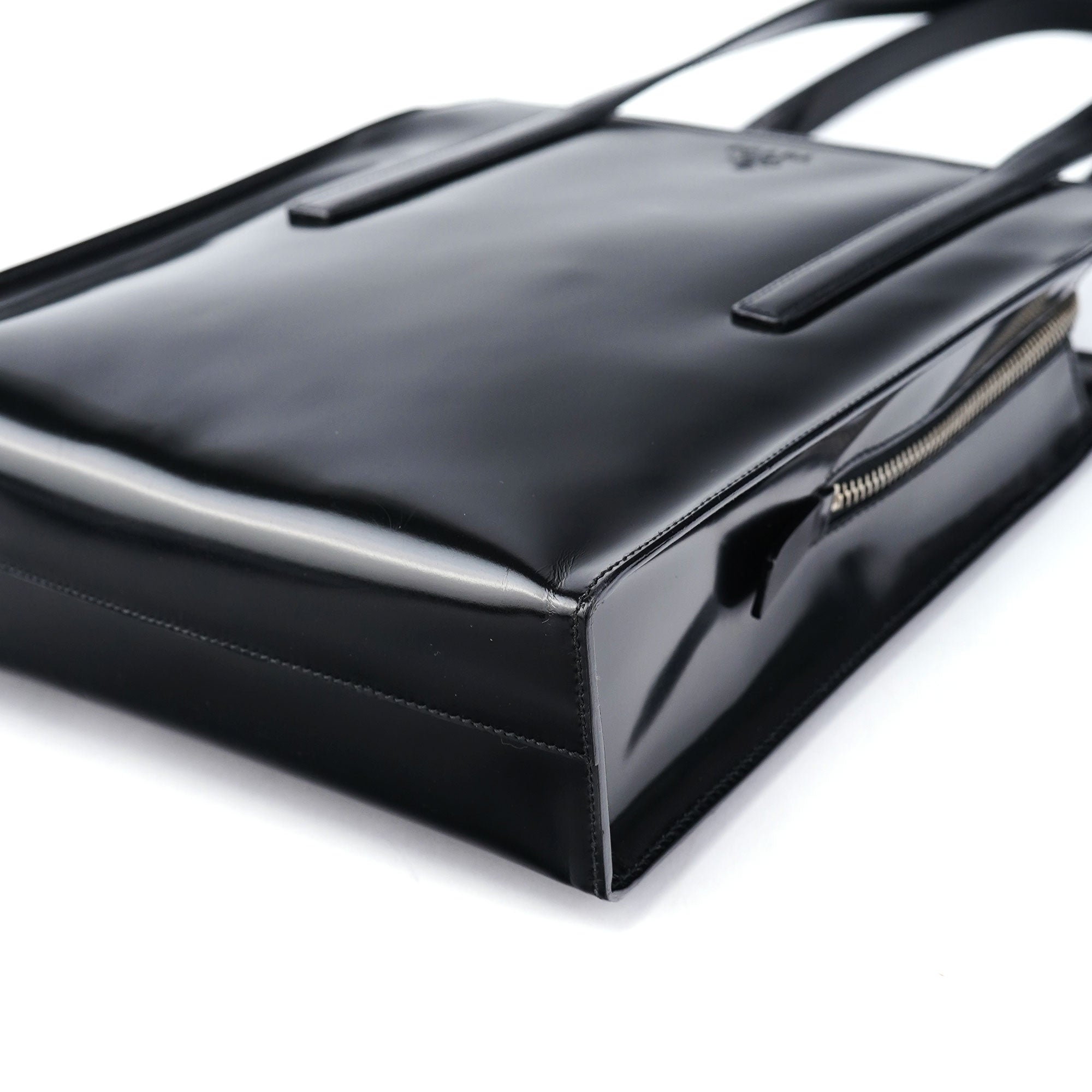 1995 Black Spazzolato Tote Bag