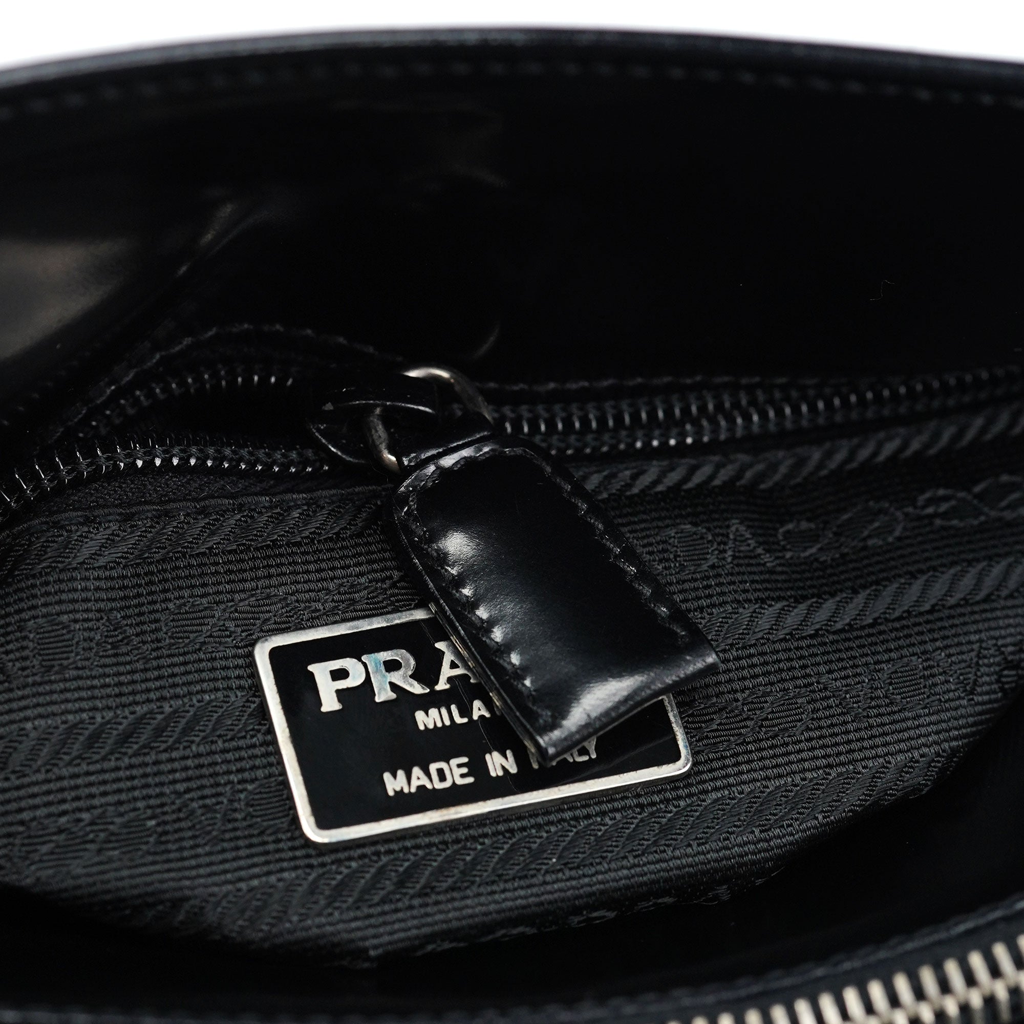 1995 Black Spazzolato Tote Bag