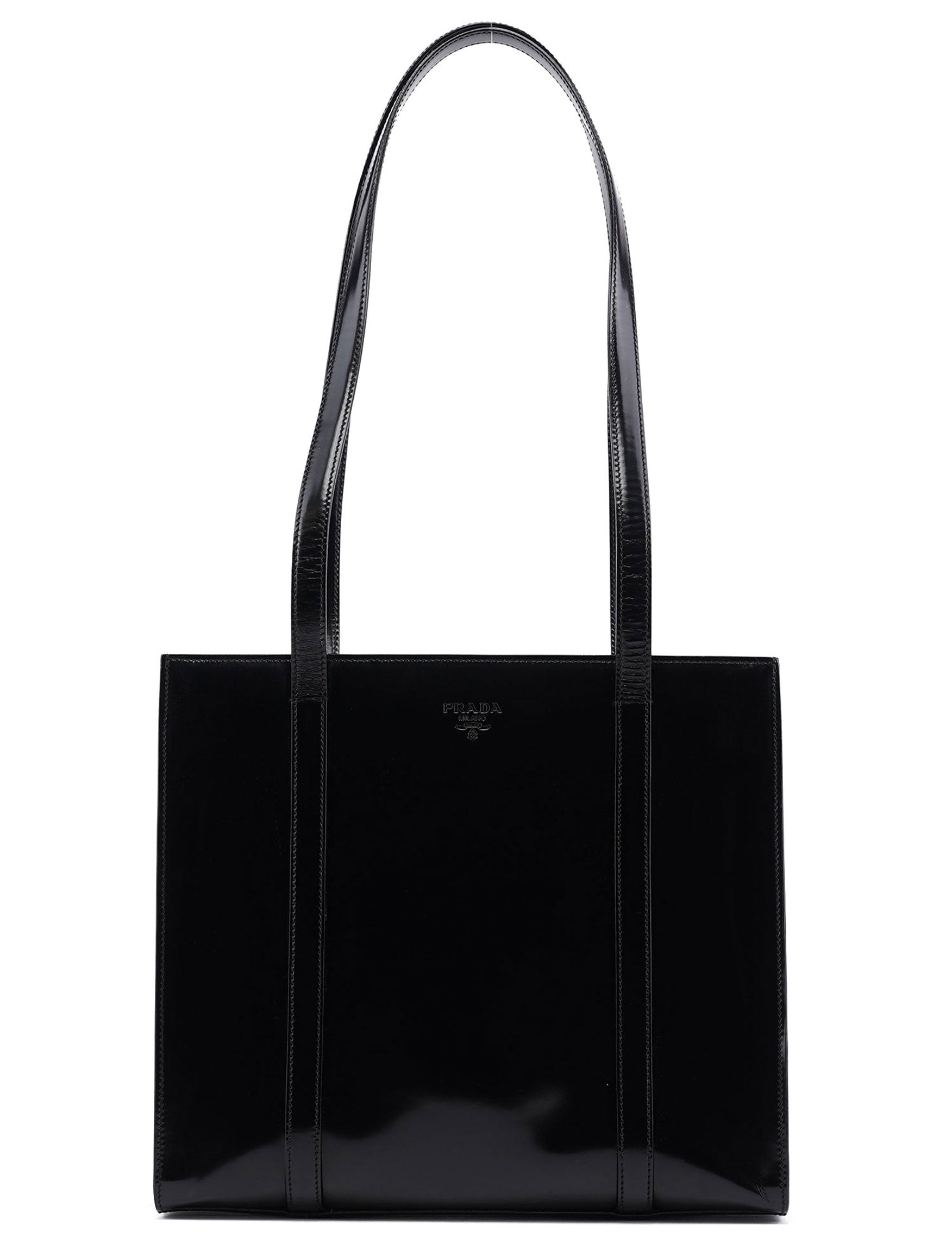 1995 Black Spazzolato Tote Bag