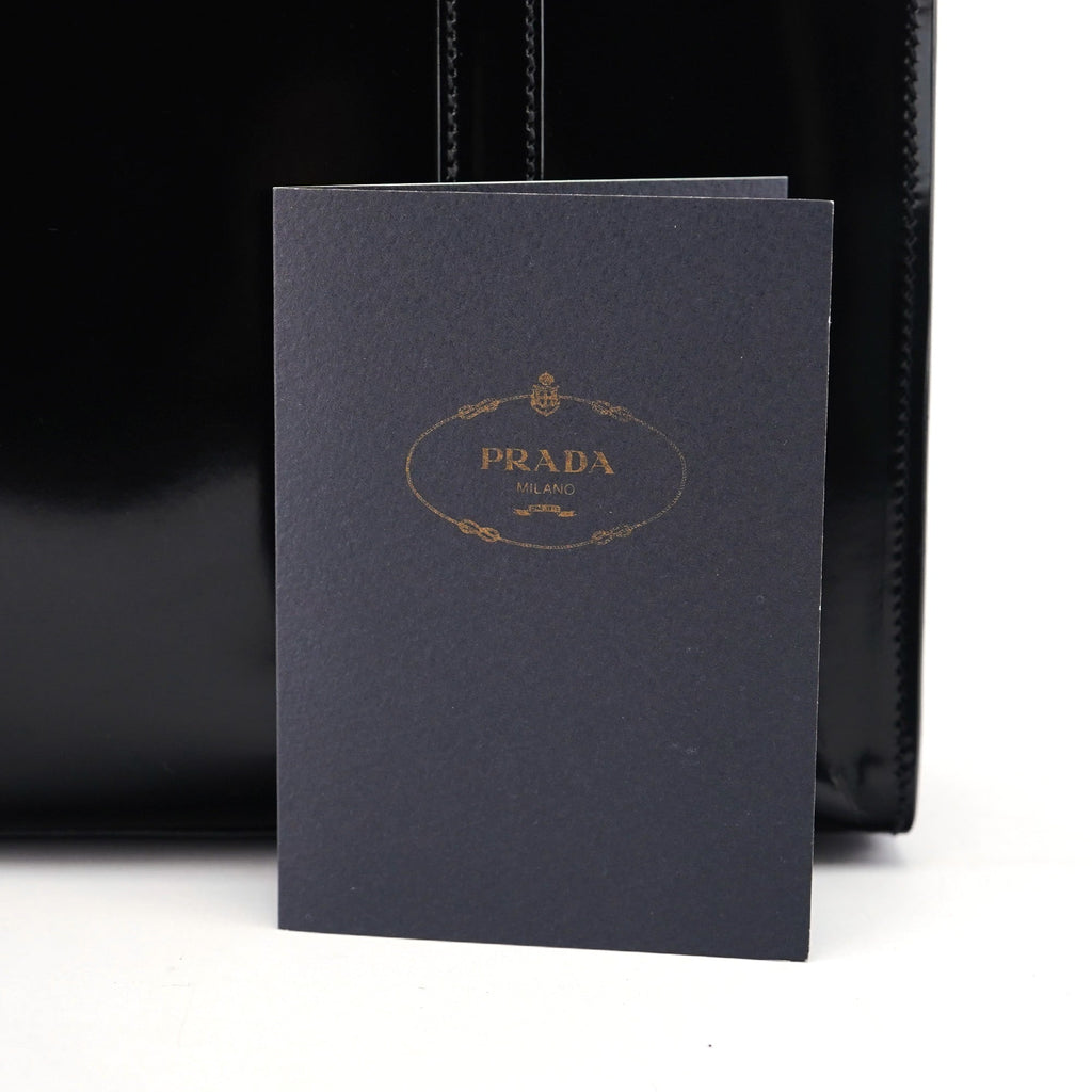 1995 Black Spazzolato Tote Bag