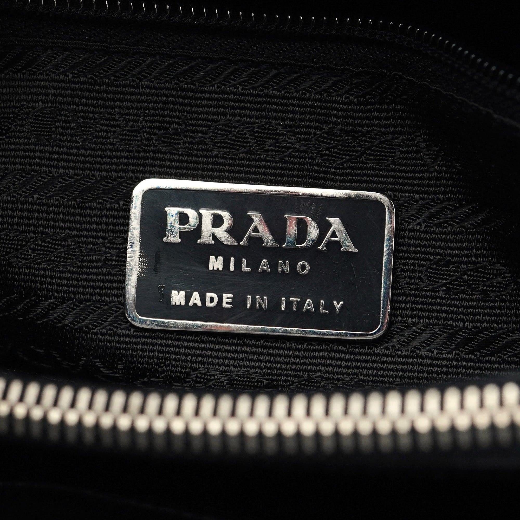 1995 Black Spazzolato Tote Bag