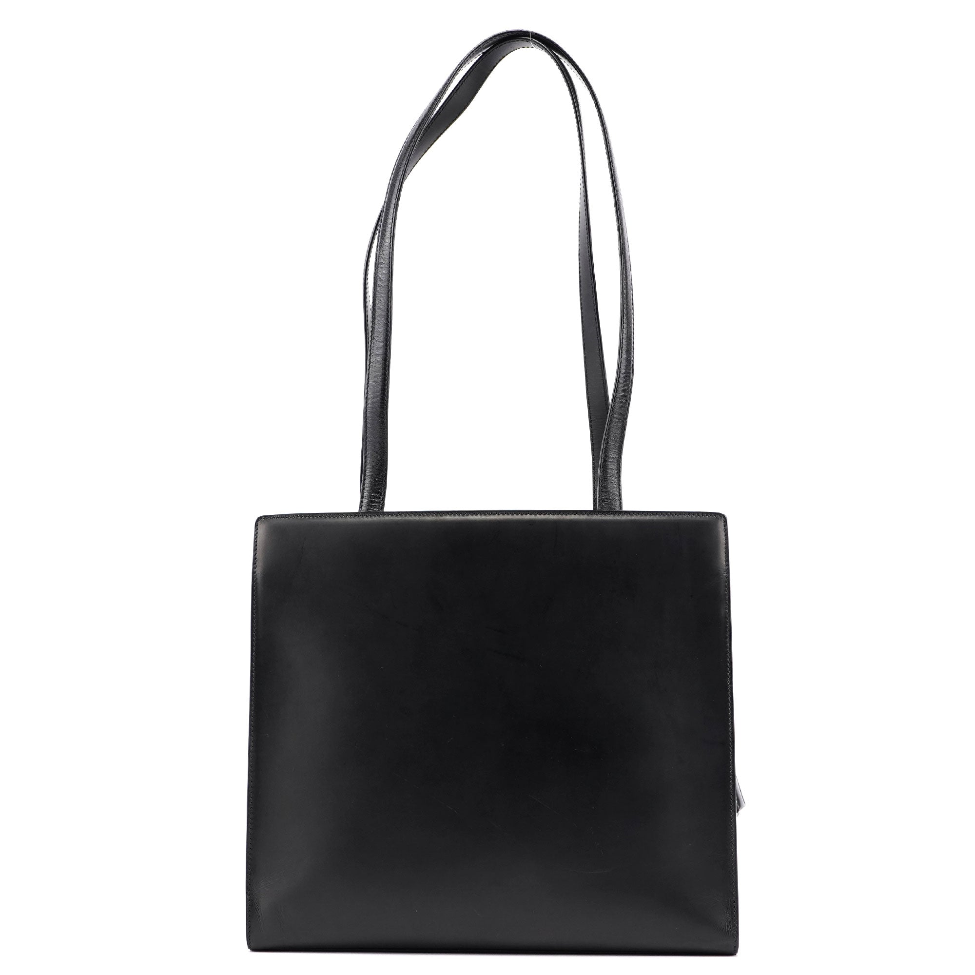 1995 Black Vitello Calfskin Tote Bag