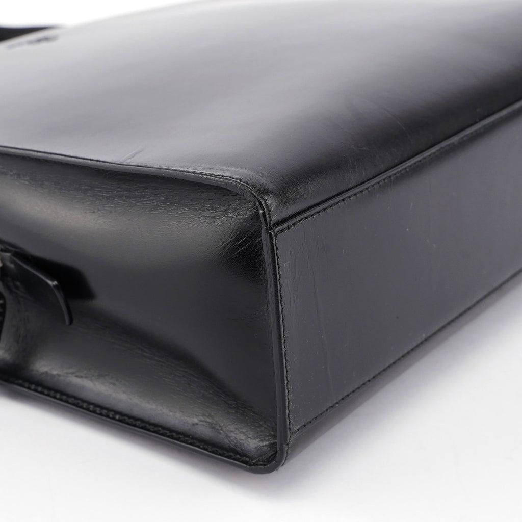 1995 Black Vitello Calfskin Tote Bag