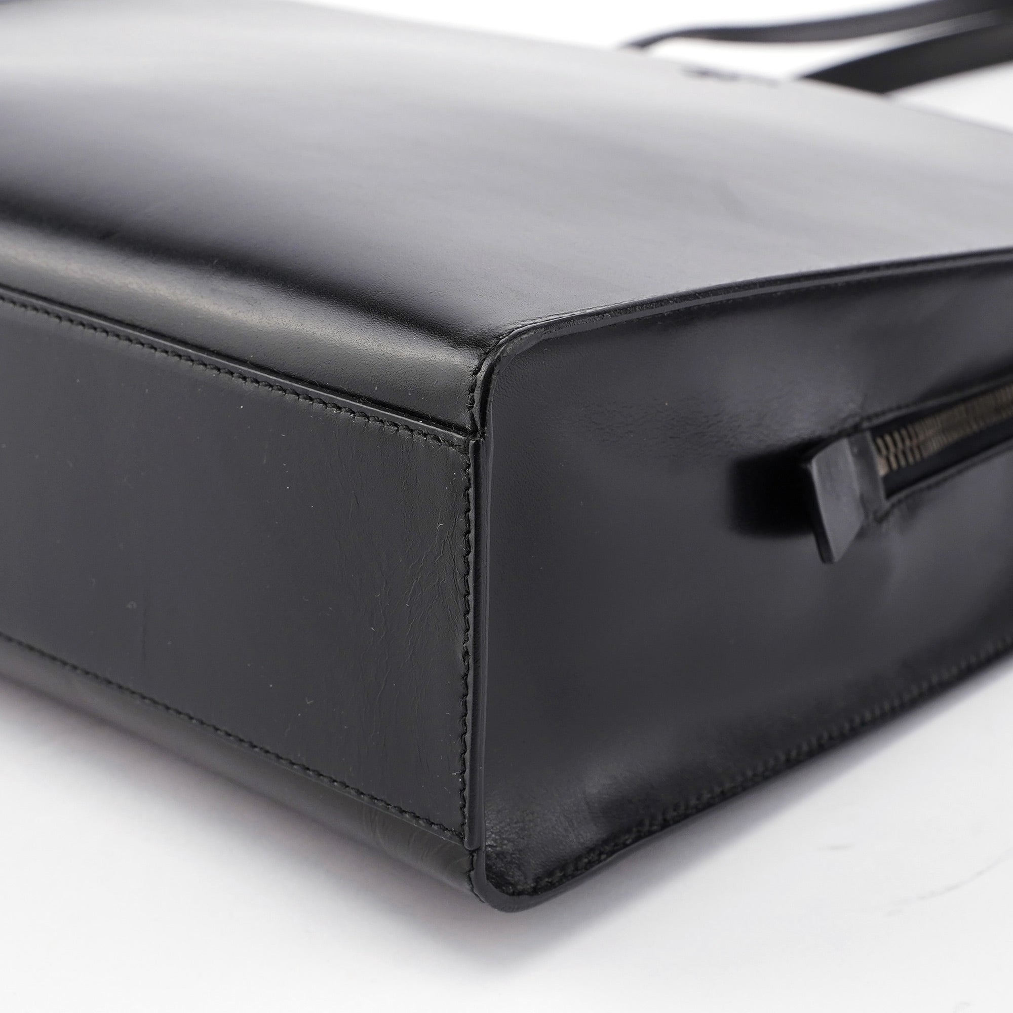 1995 Black Vitello Calfskin Tote Bag