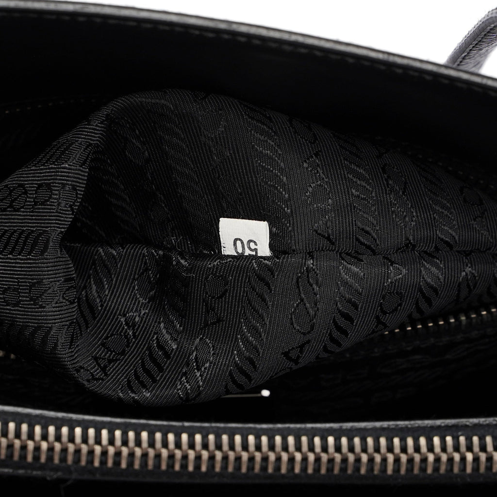 1995 Black Vitello Calfskin Tote Bag
