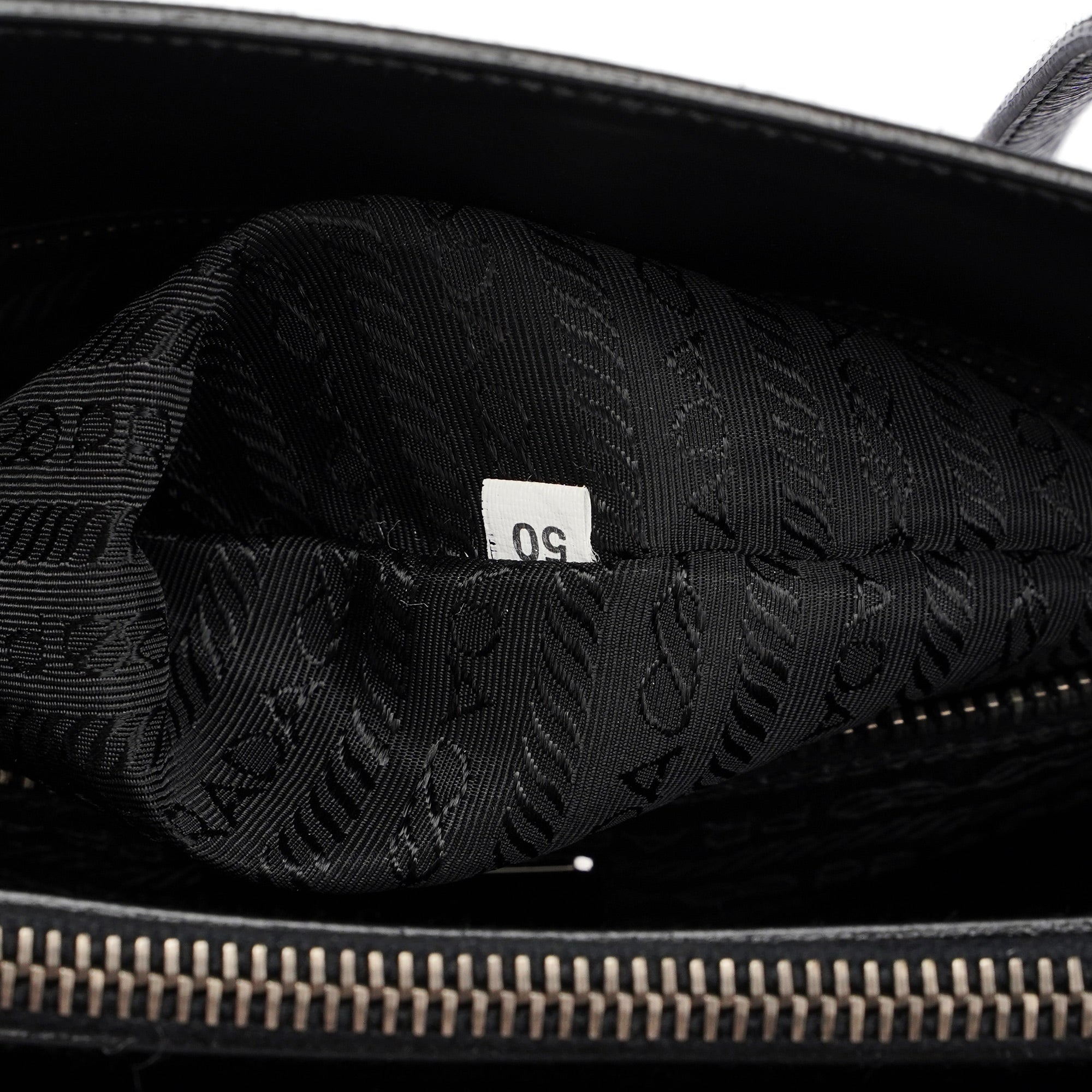 1995 Black Vitello Calfskin Tote Bag