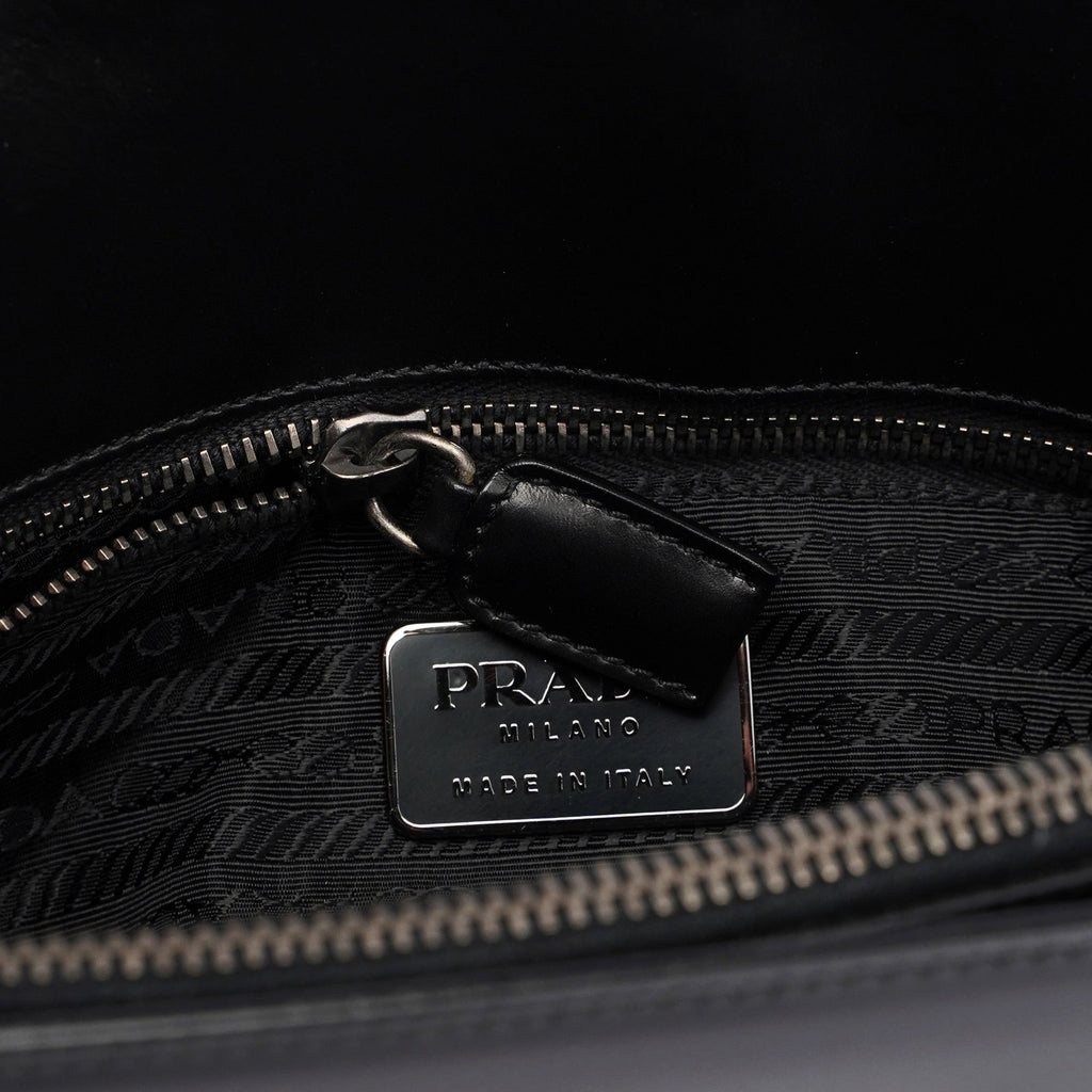 1995 Black Vitello Calfskin Tote Bag