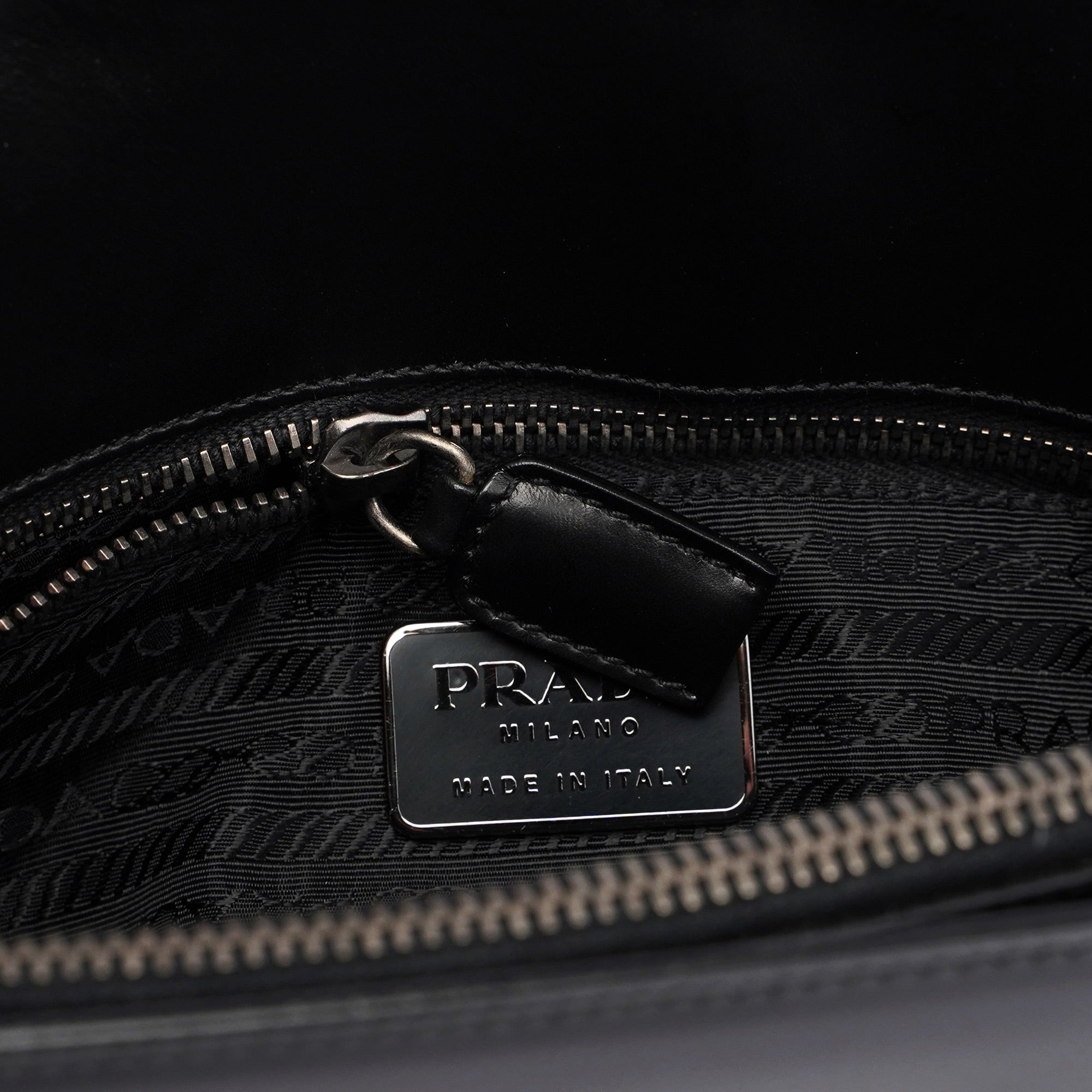 1995 Black Vitello Calfskin Tote Bag