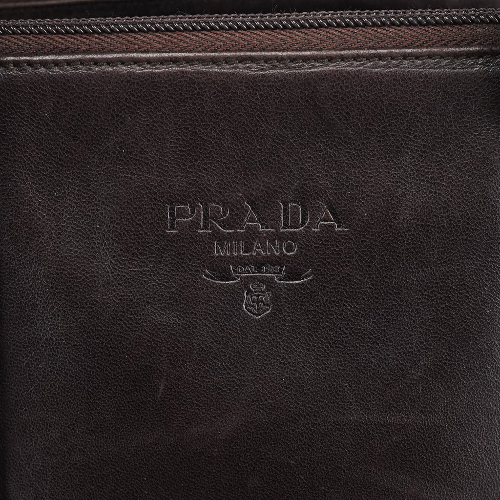 1995 Brown Nappa Sport Leather Tote Bag