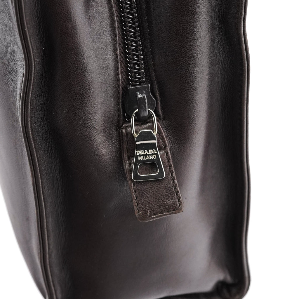 1995 Brown Nappa Sport Leather Tote Bag