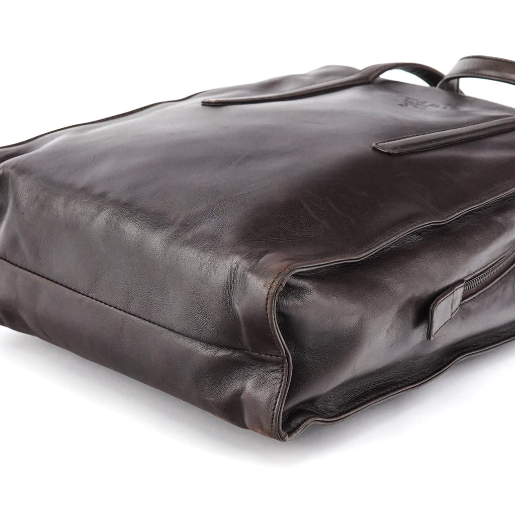 1995 Brown Nappa Sport Leather Tote Bag