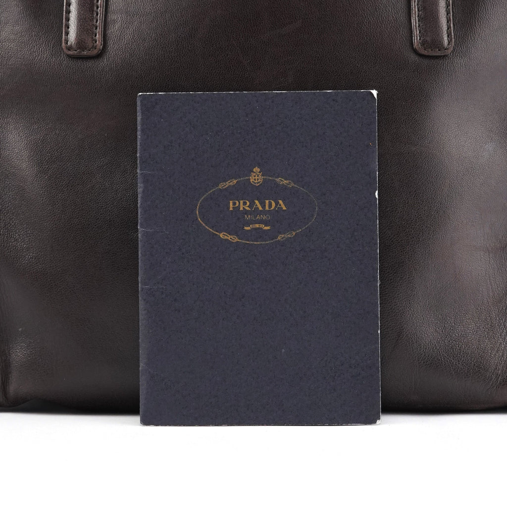 1995 Brown Nappa Sport Leather Tote Bag