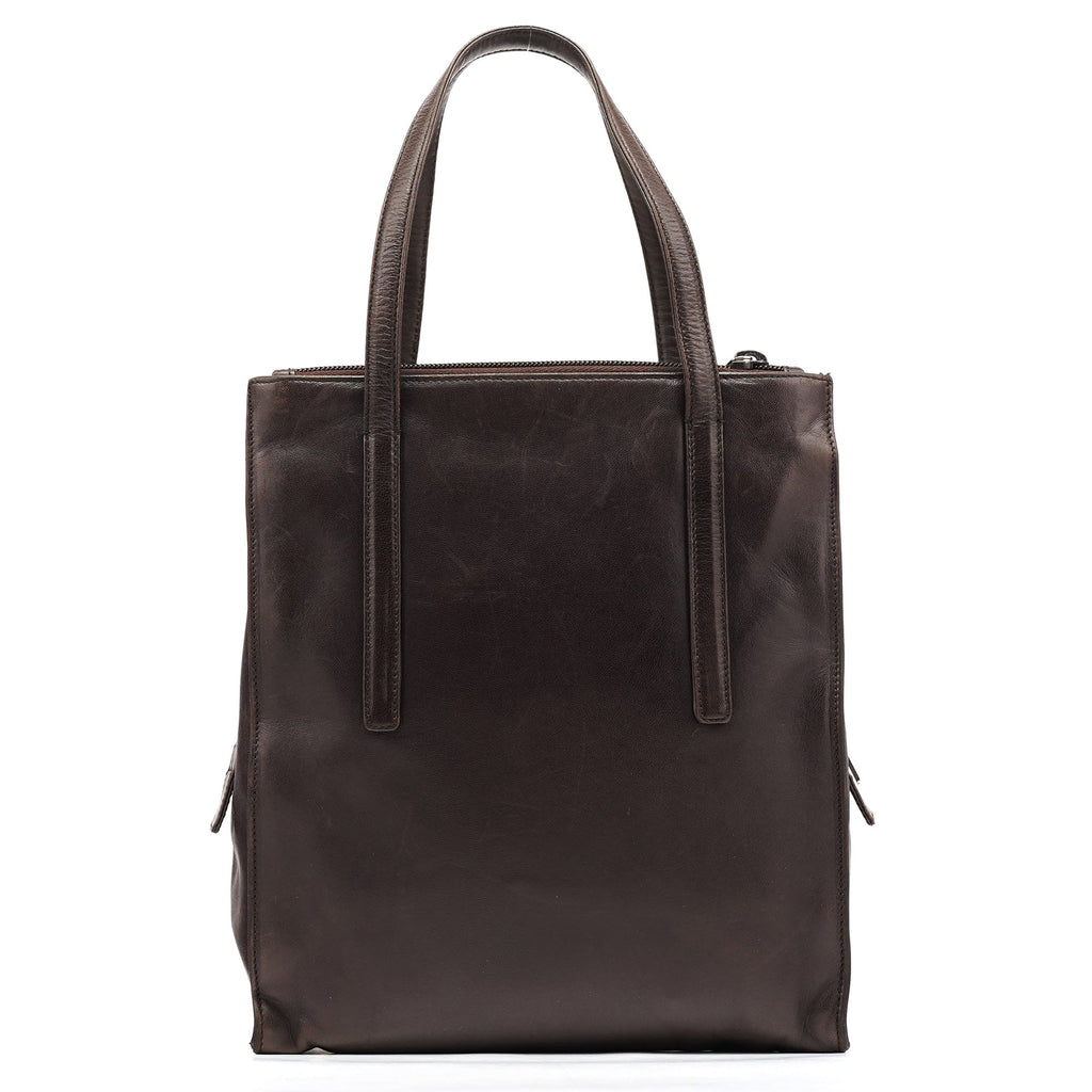 1995 Brown Nappa Sport Leather Tote Bag