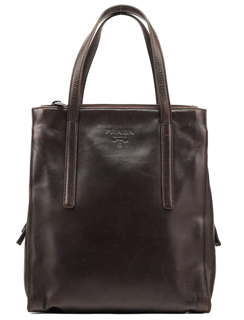 1995 Brown Nappa Sport Leather Tote Bag