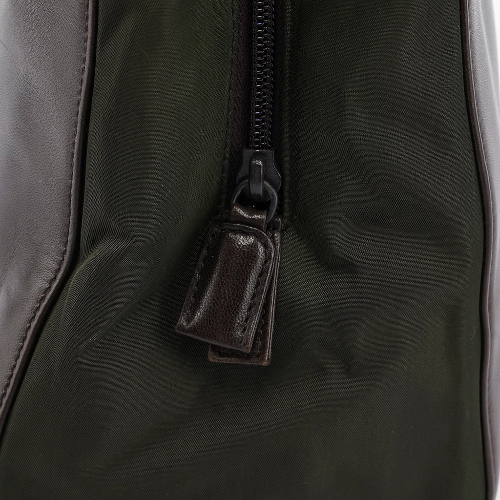 1995 Brown Nappa Tessuto Chain Tote