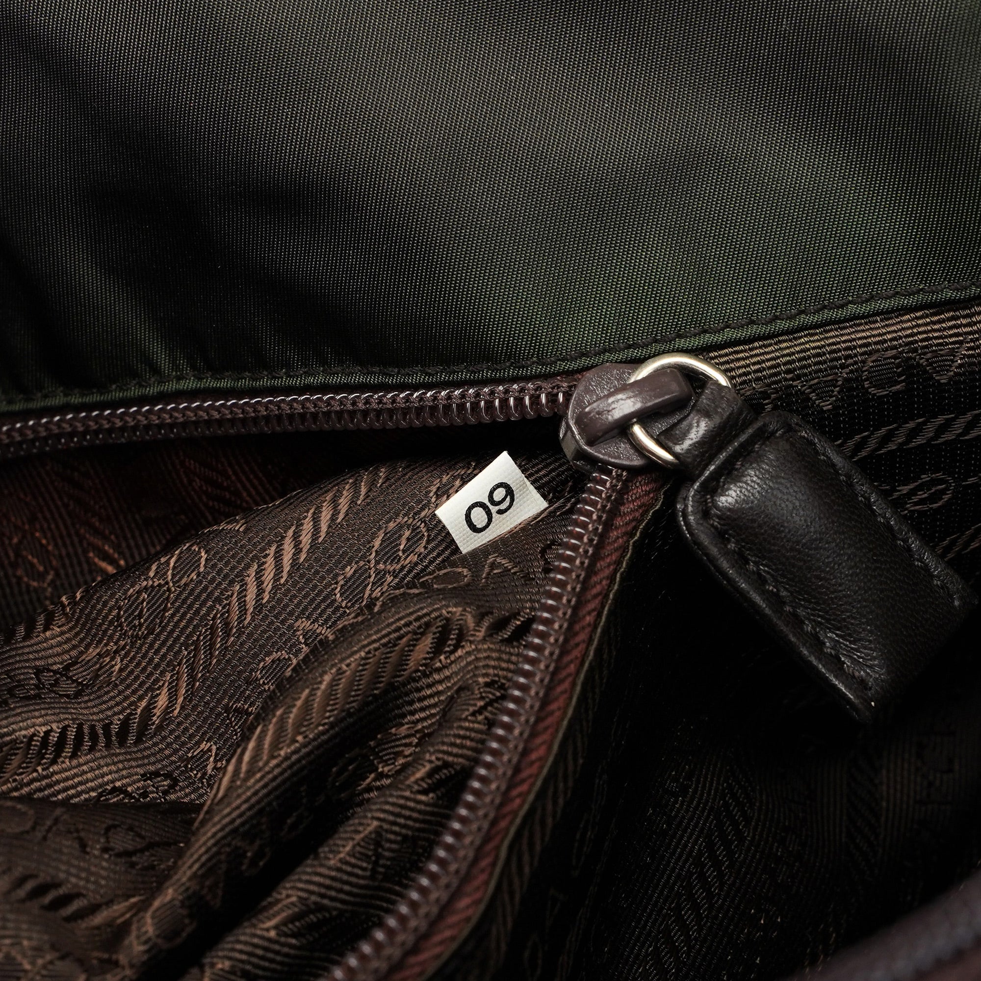 1995 Brown Nappa Tessuto Chain Tote
