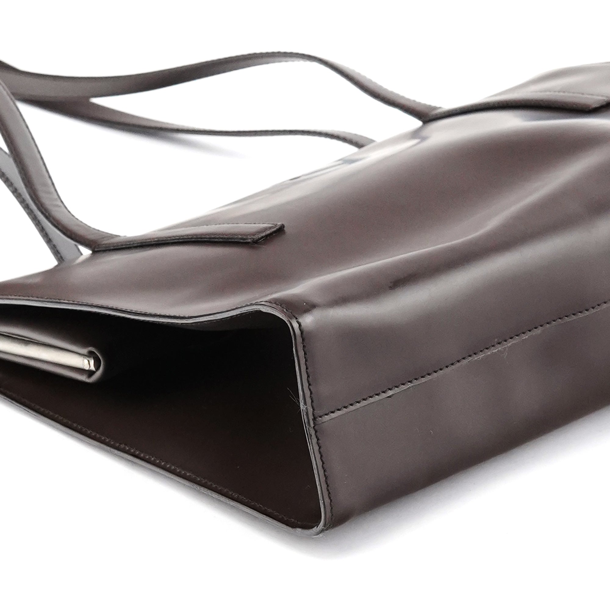 1995 Brown Spazzolato Sport Clutch Tote Bag
