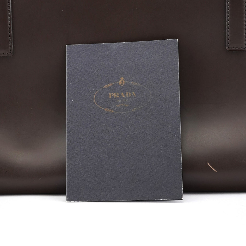 1995 Brown Spazzolato Sport Clutch Tote Bag