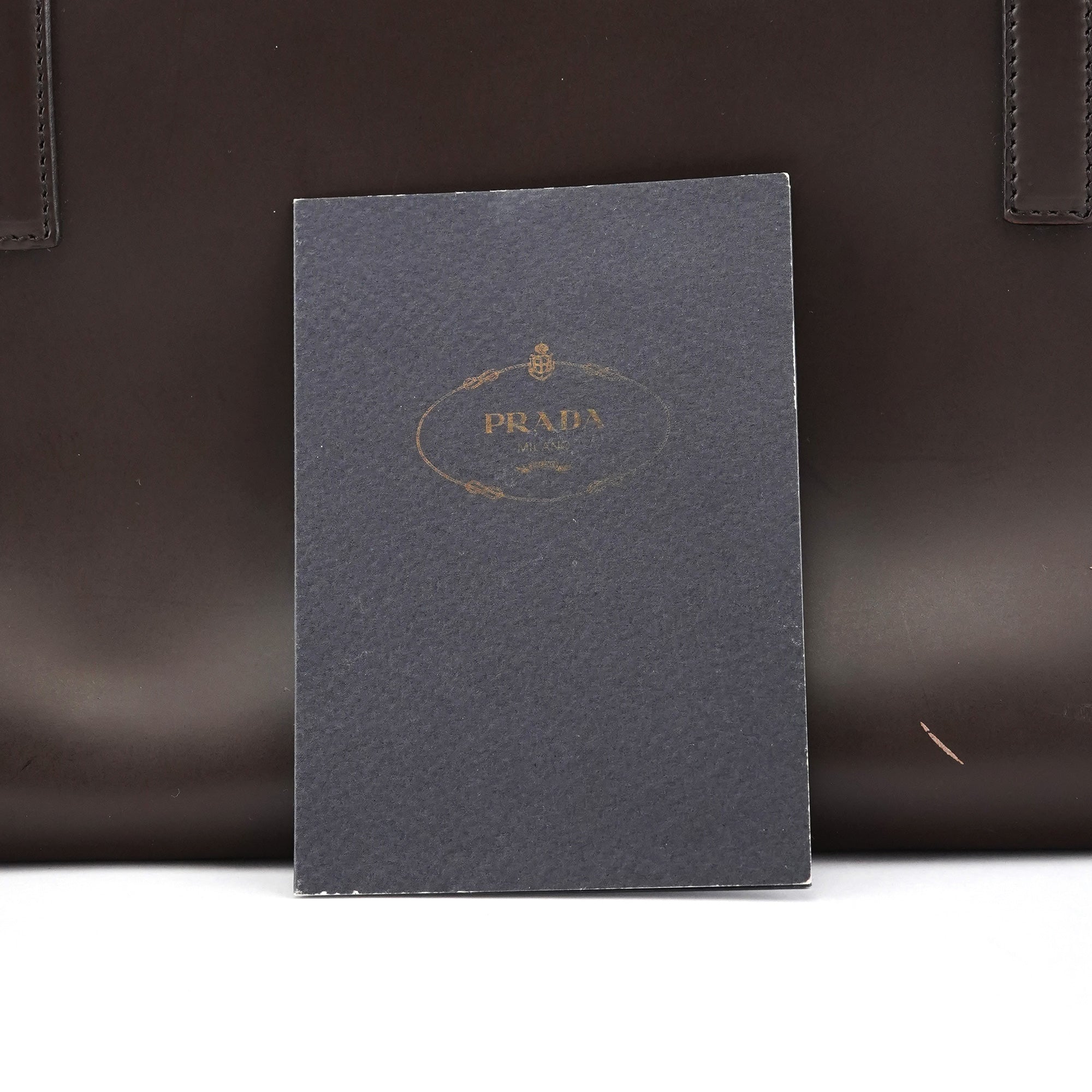 1995 Brown Spazzolato Sport Clutch Tote Bag