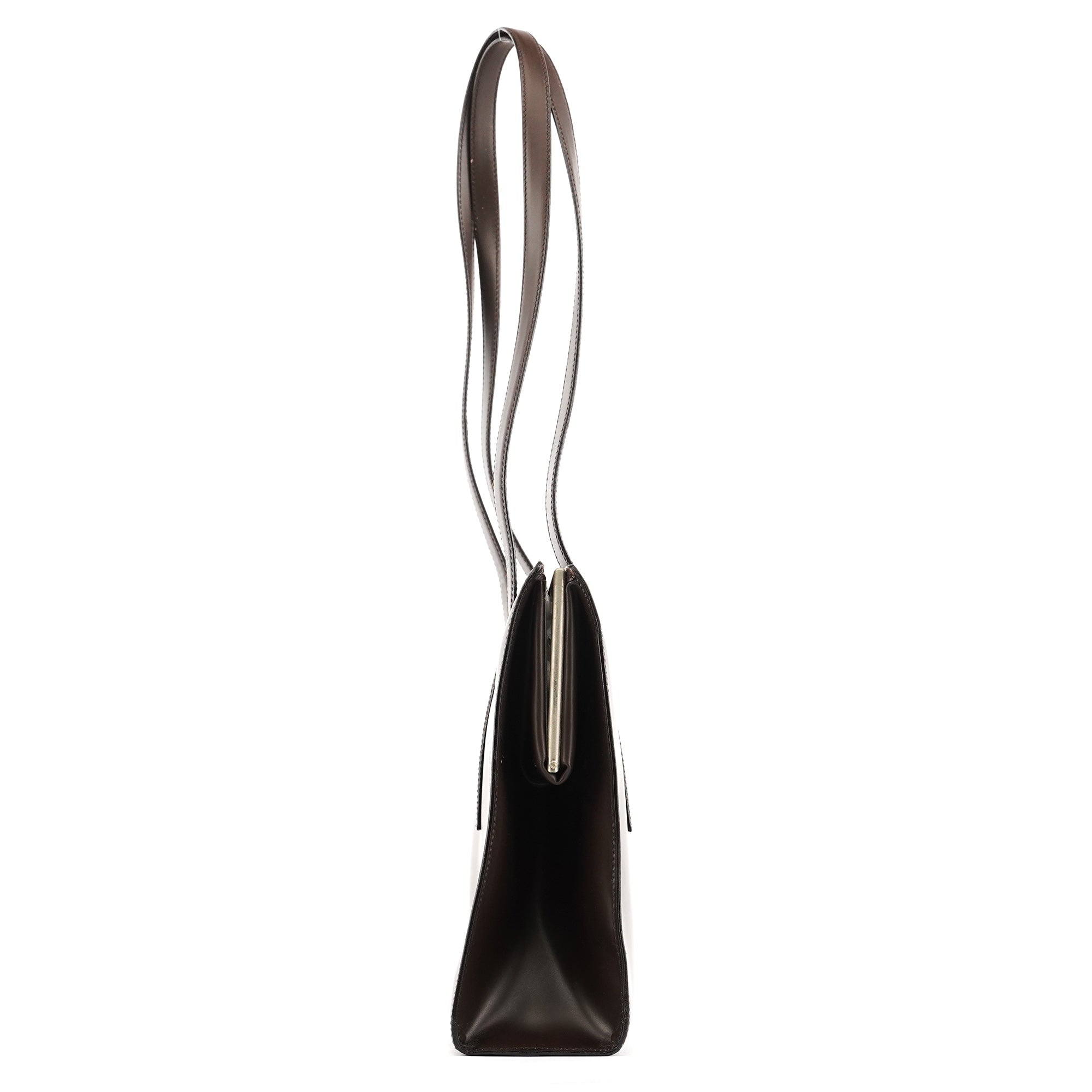 1995 Brown Spazzolato Sport Clutch Tote Bag