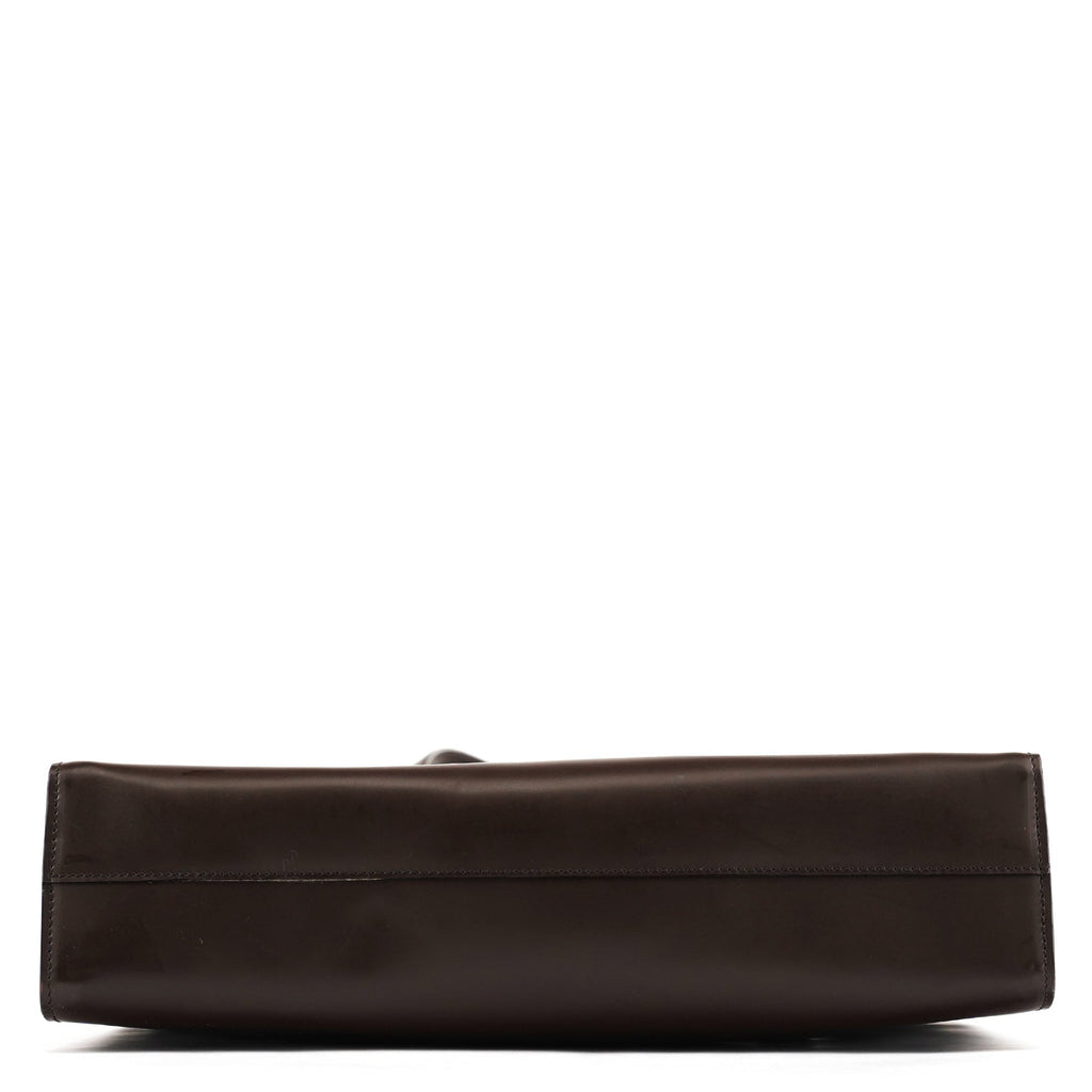 1995 Brown Spazzolato Sport Clutch Tote Bag