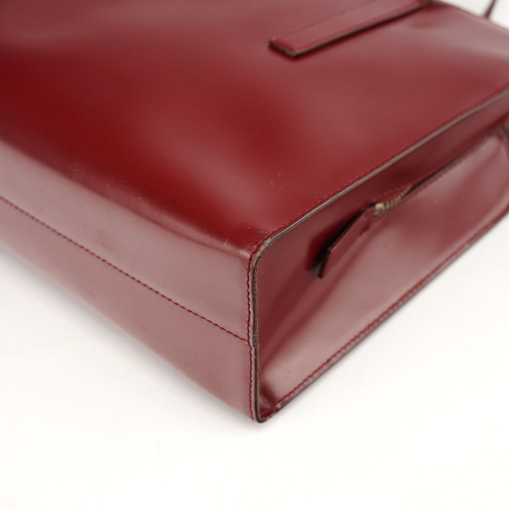 1995 Burgundy Spazzolato Tote Bag