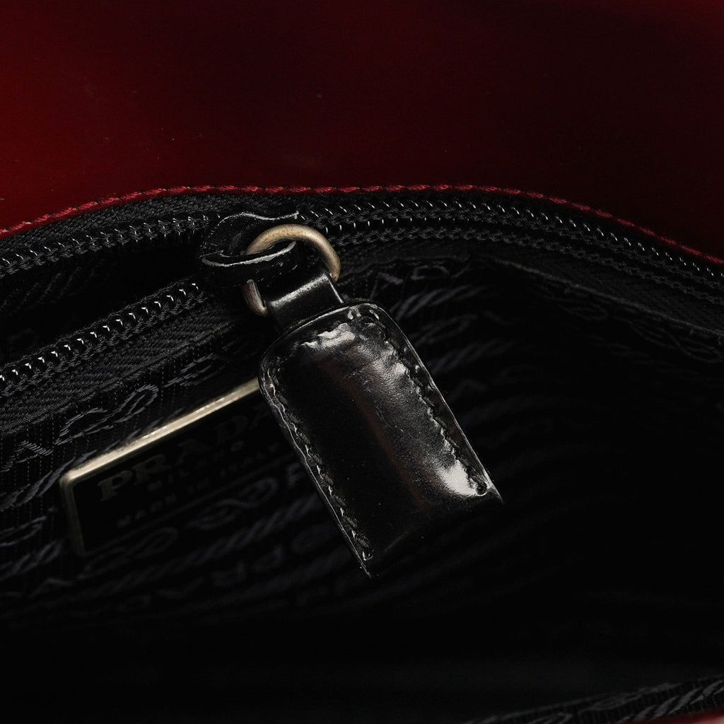 1995 Burgundy Spazzolato Tote Bag