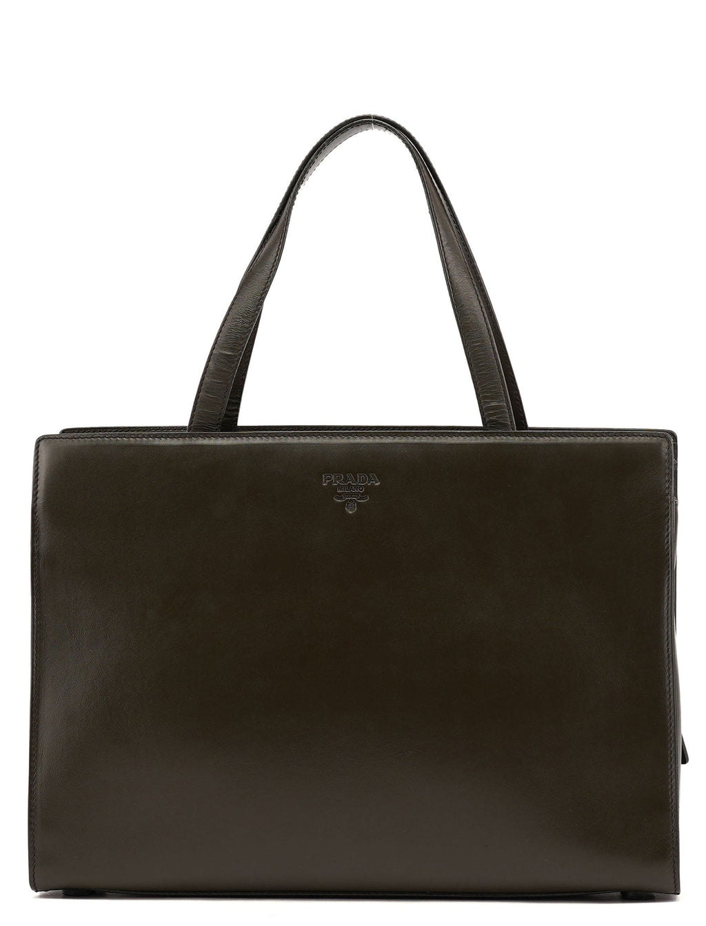 1995 Olive Green Calfskin Tote Bag
