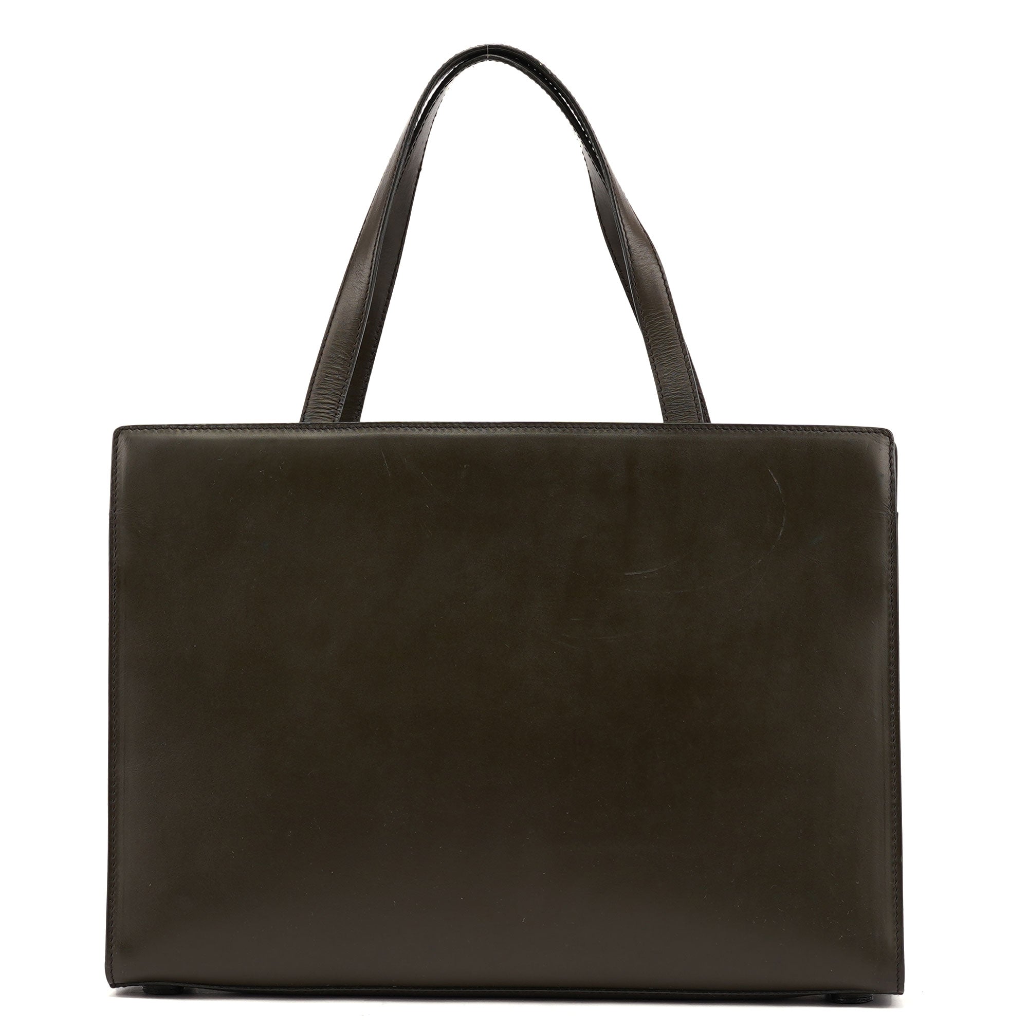 1995 Olive Green Calfskin Tote Bag