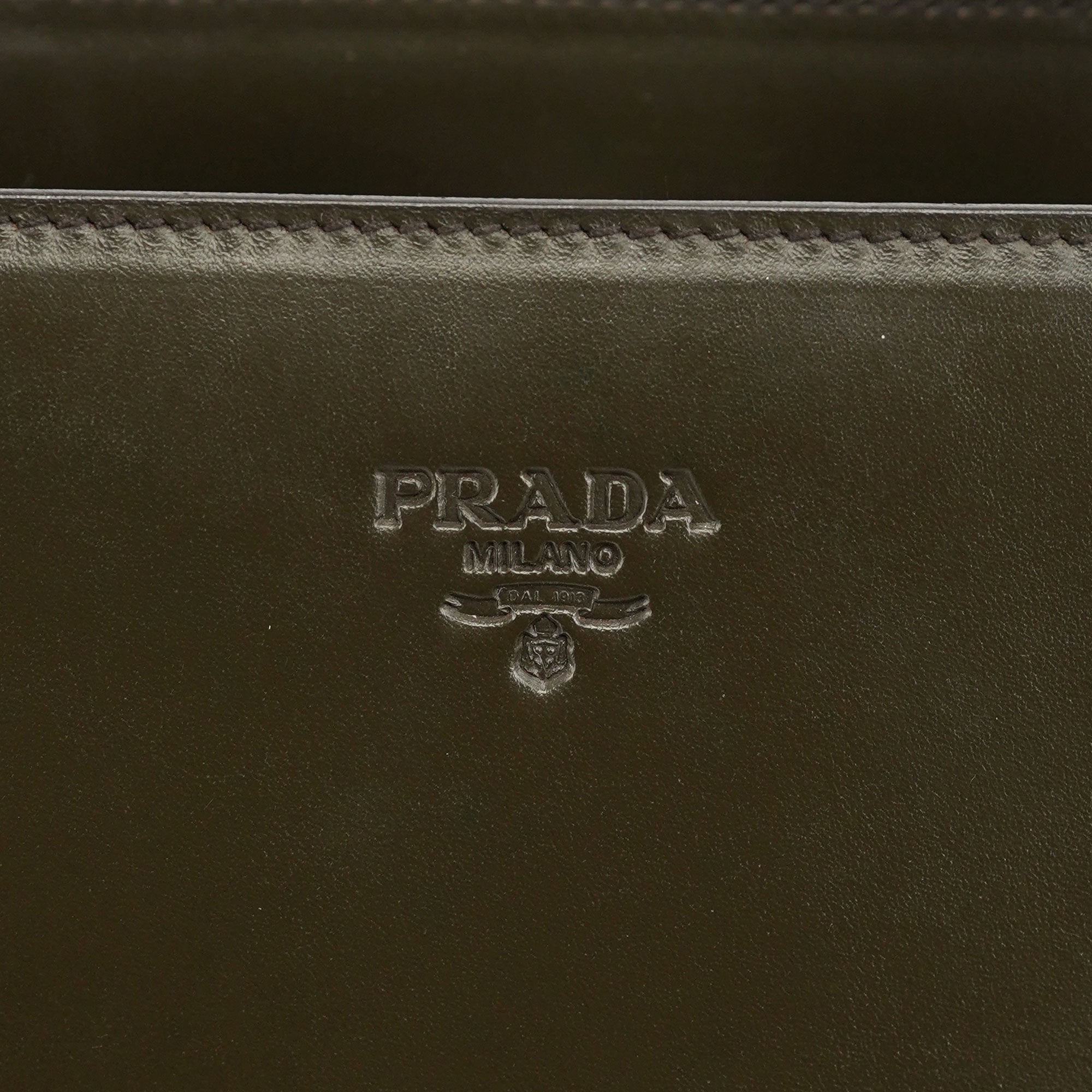 1995 Olive Green Calfskin Tote Bag
