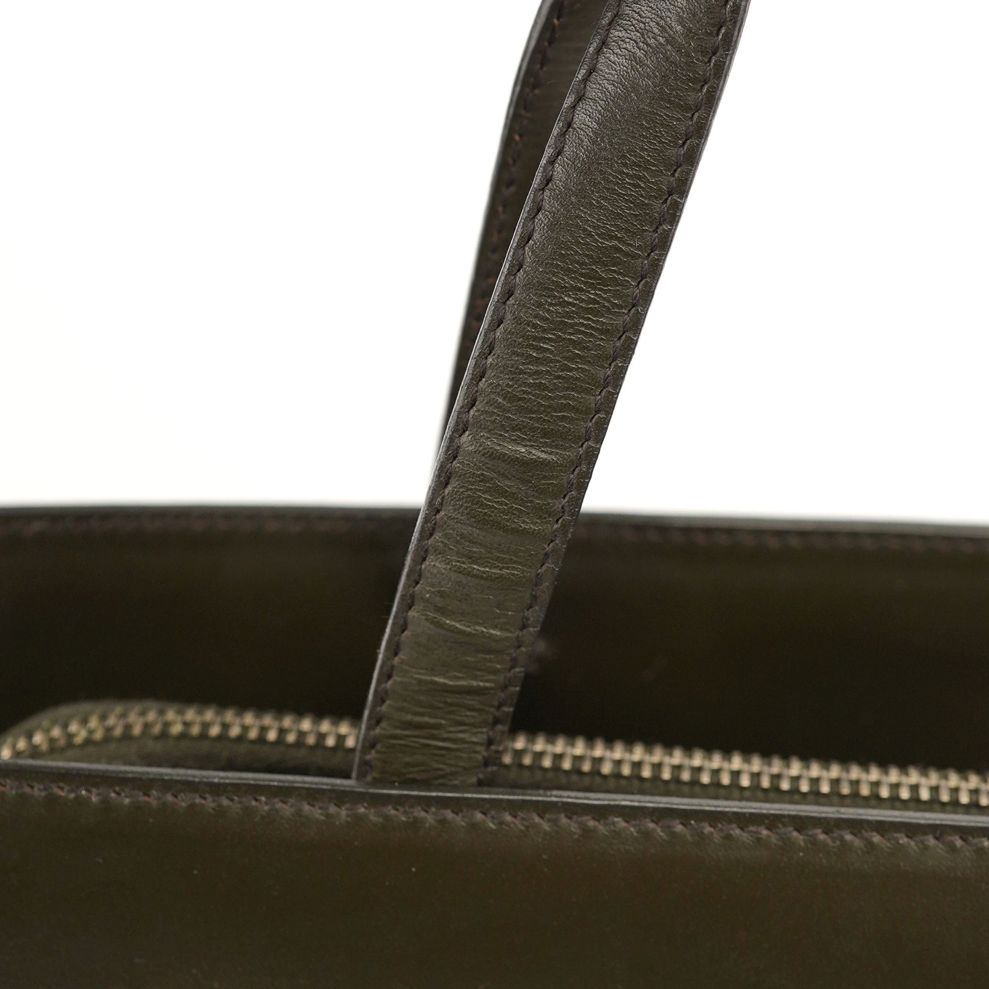 1995 Olive Green Calfskin Tote Bag