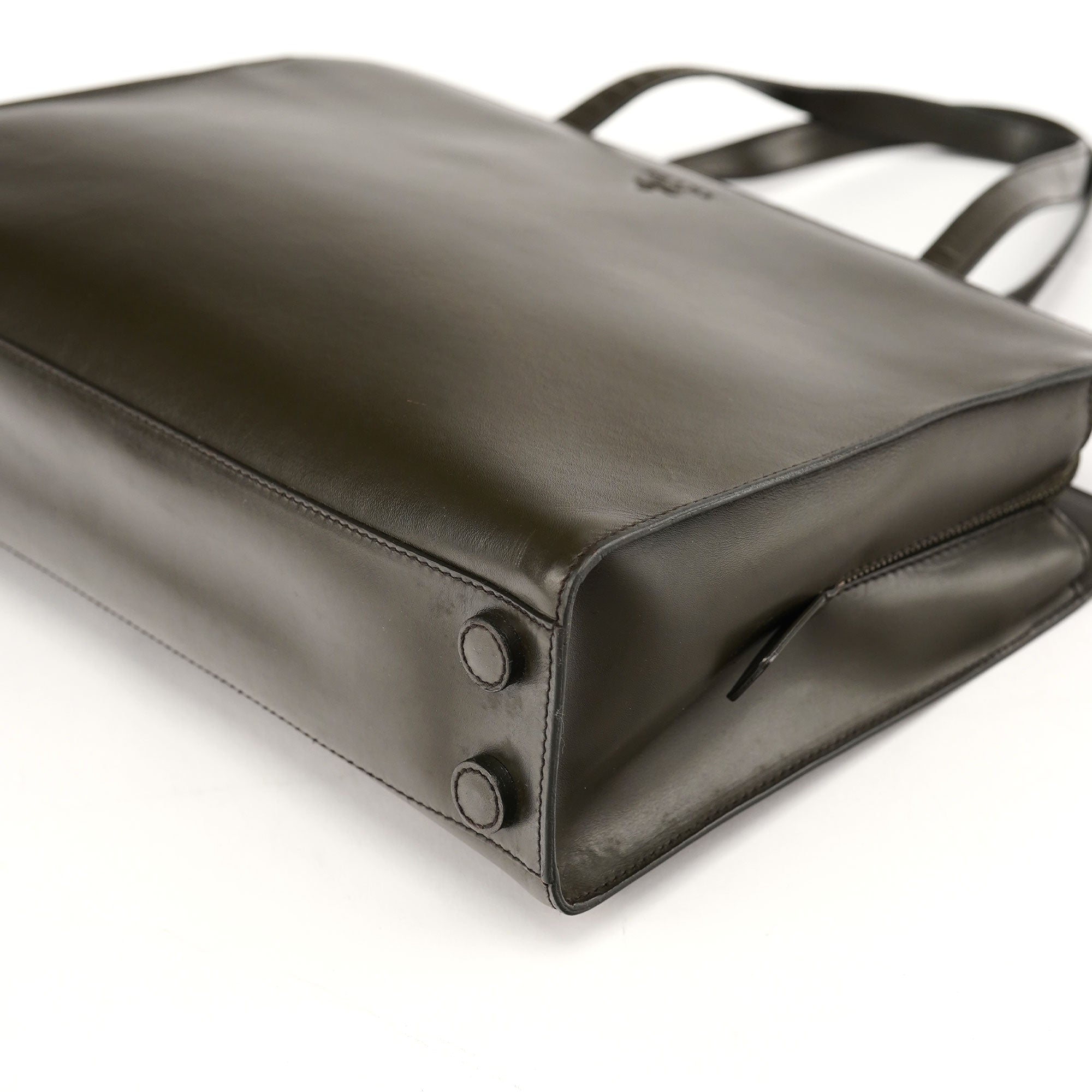 1995 Olive Green Calfskin Tote Bag