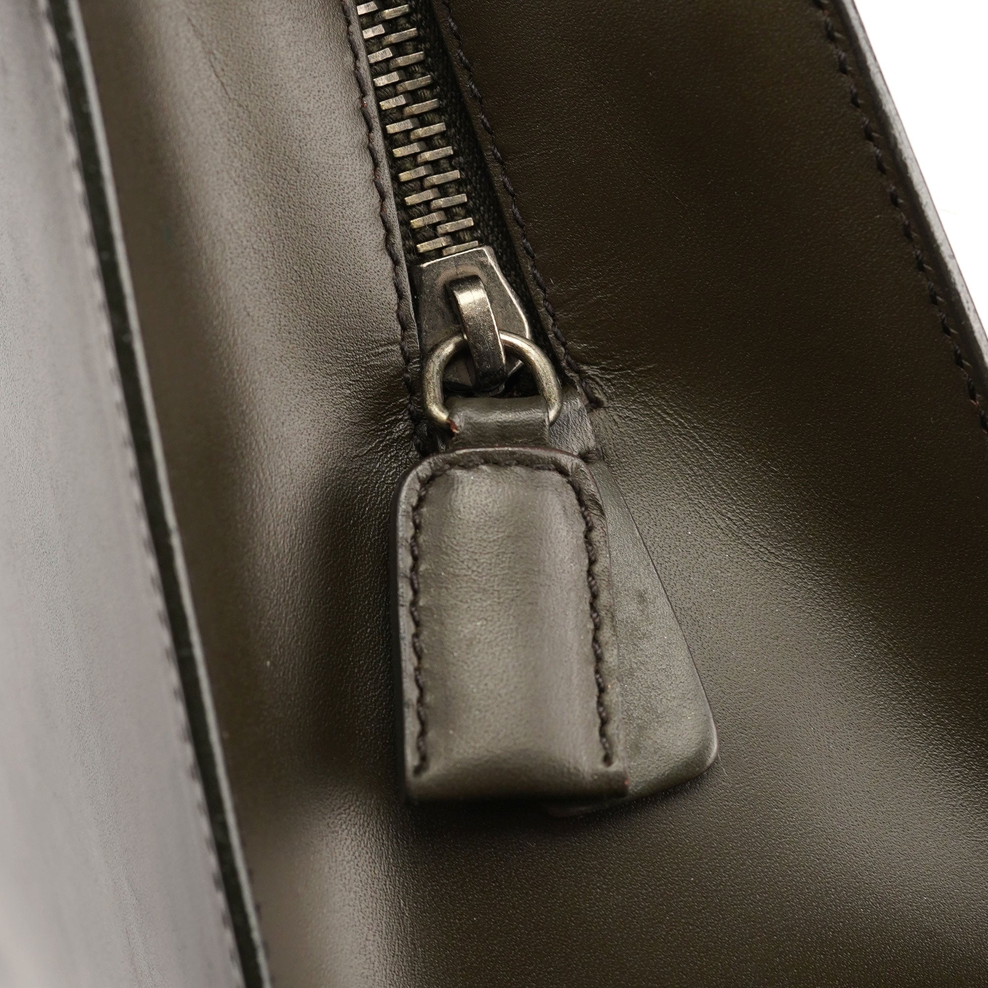 1995 Olive Green Calfskin Tote Bag