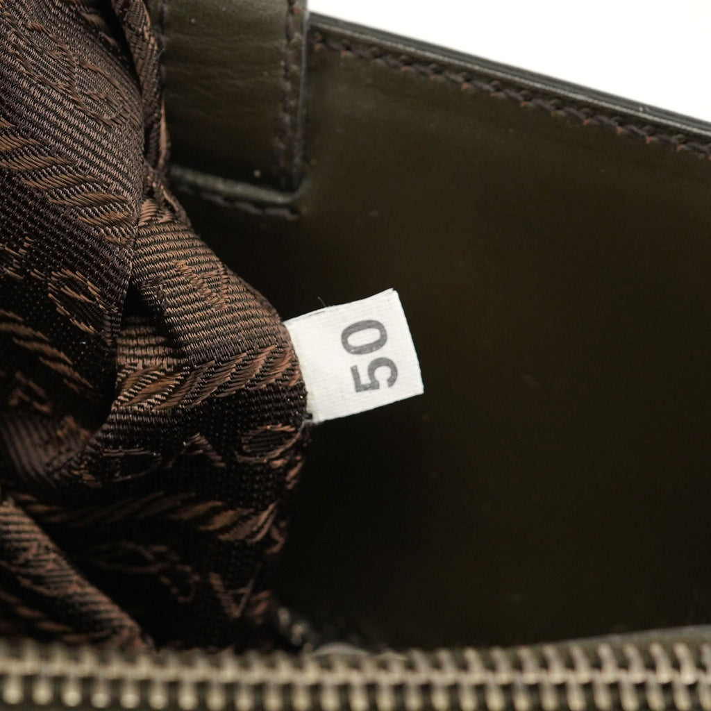1995 Olive Green Calfskin Tote Bag