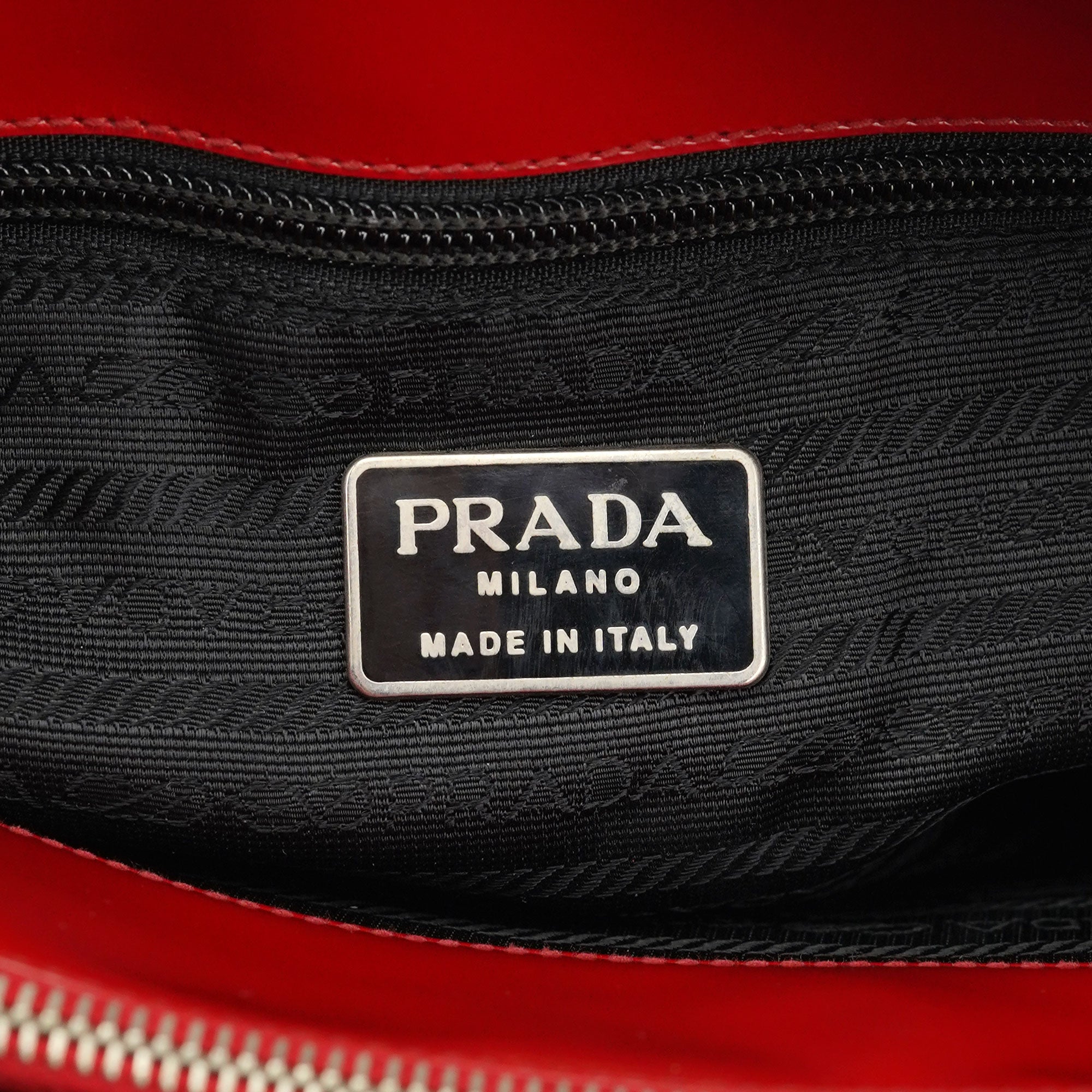 1995 Red Spazzolato Tote Bag