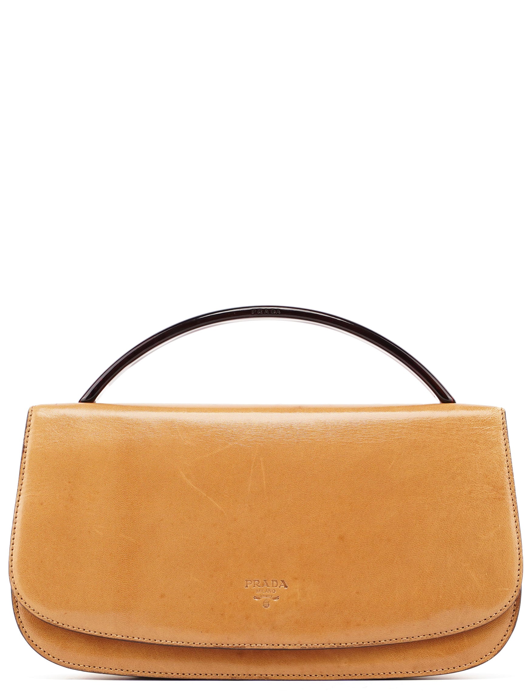 1996 Beige Madras Swing Top Handle Bag