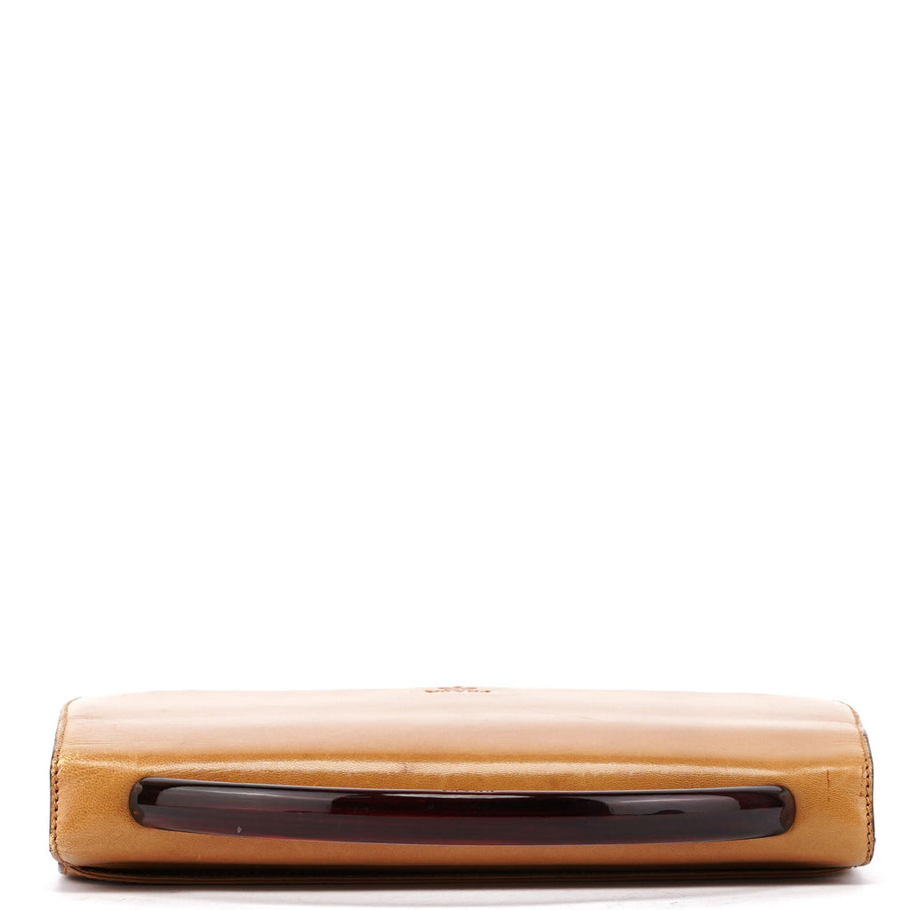 1996 Beige Madras Swing Top Handle Bag